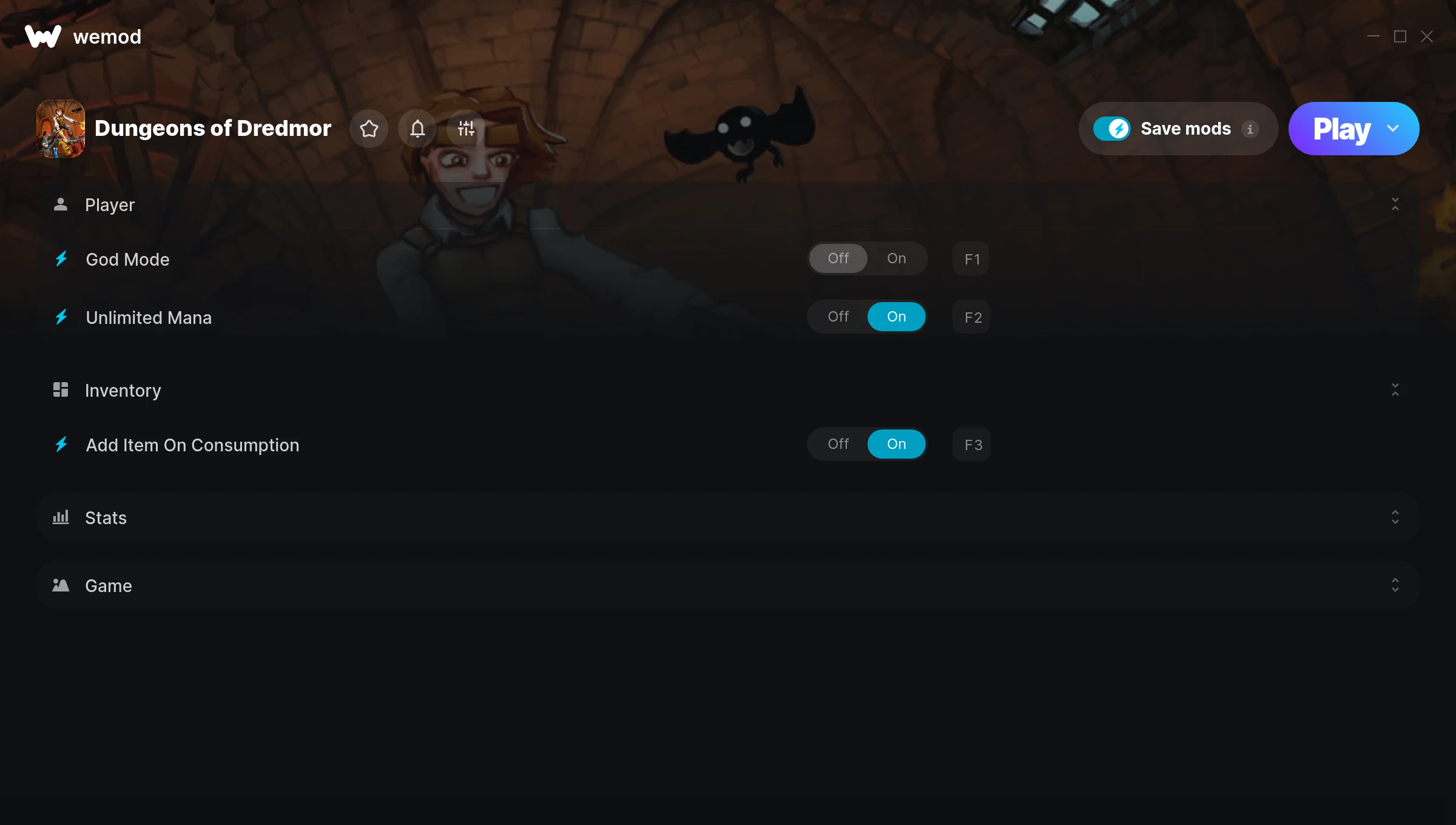 Dungeons of Dredmor Trainer screenshot