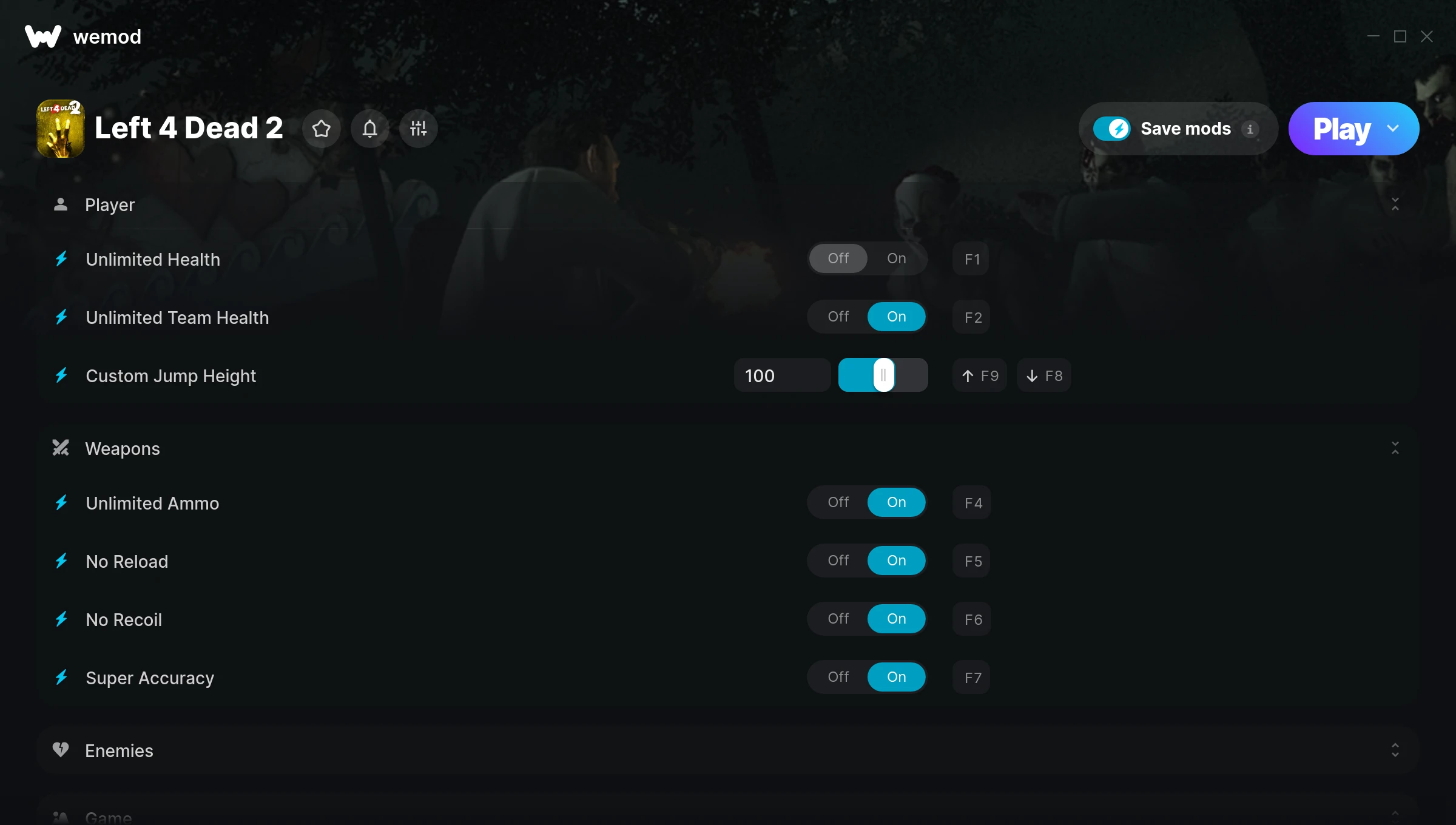 Left 4 Dead 2 Trainer screenshot