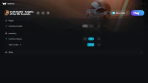 STAR WARS - Knights of the Old Republic Trainer screenshot