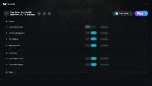 The Elder Scrolls IV: Oblivion GOTY Edition Trainer screenshot