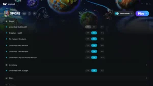 SPORE Trainer screenshot