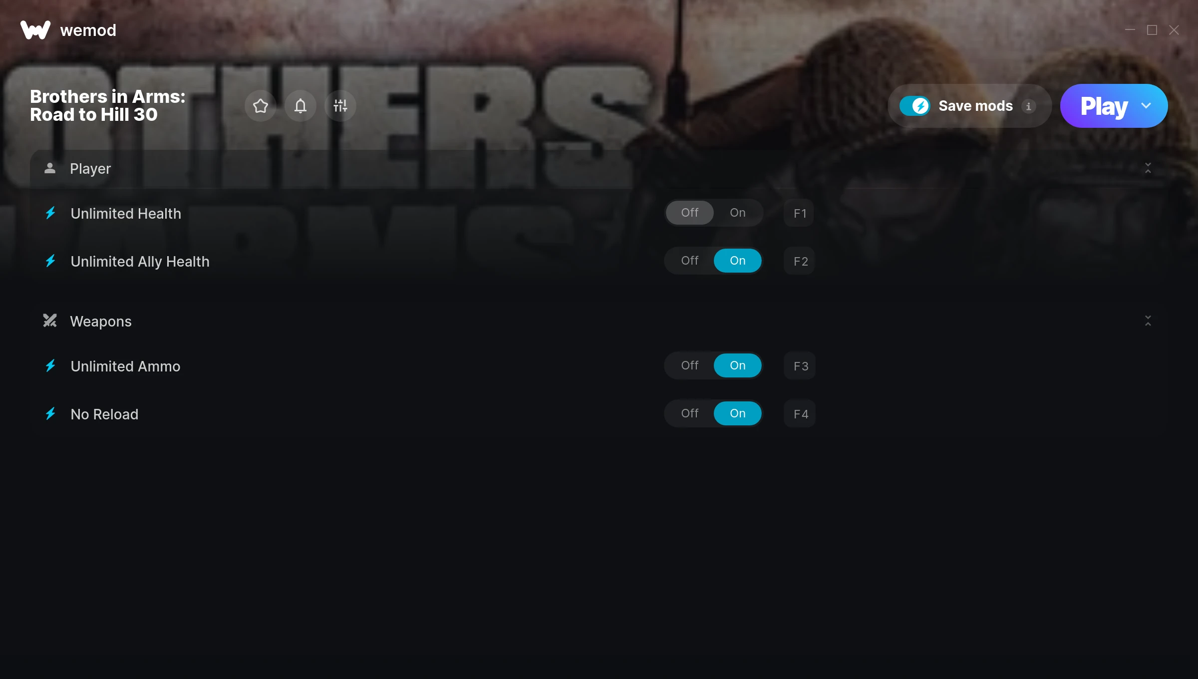 Brothers in Arms: Road to Hill 30 Trainer screenshot