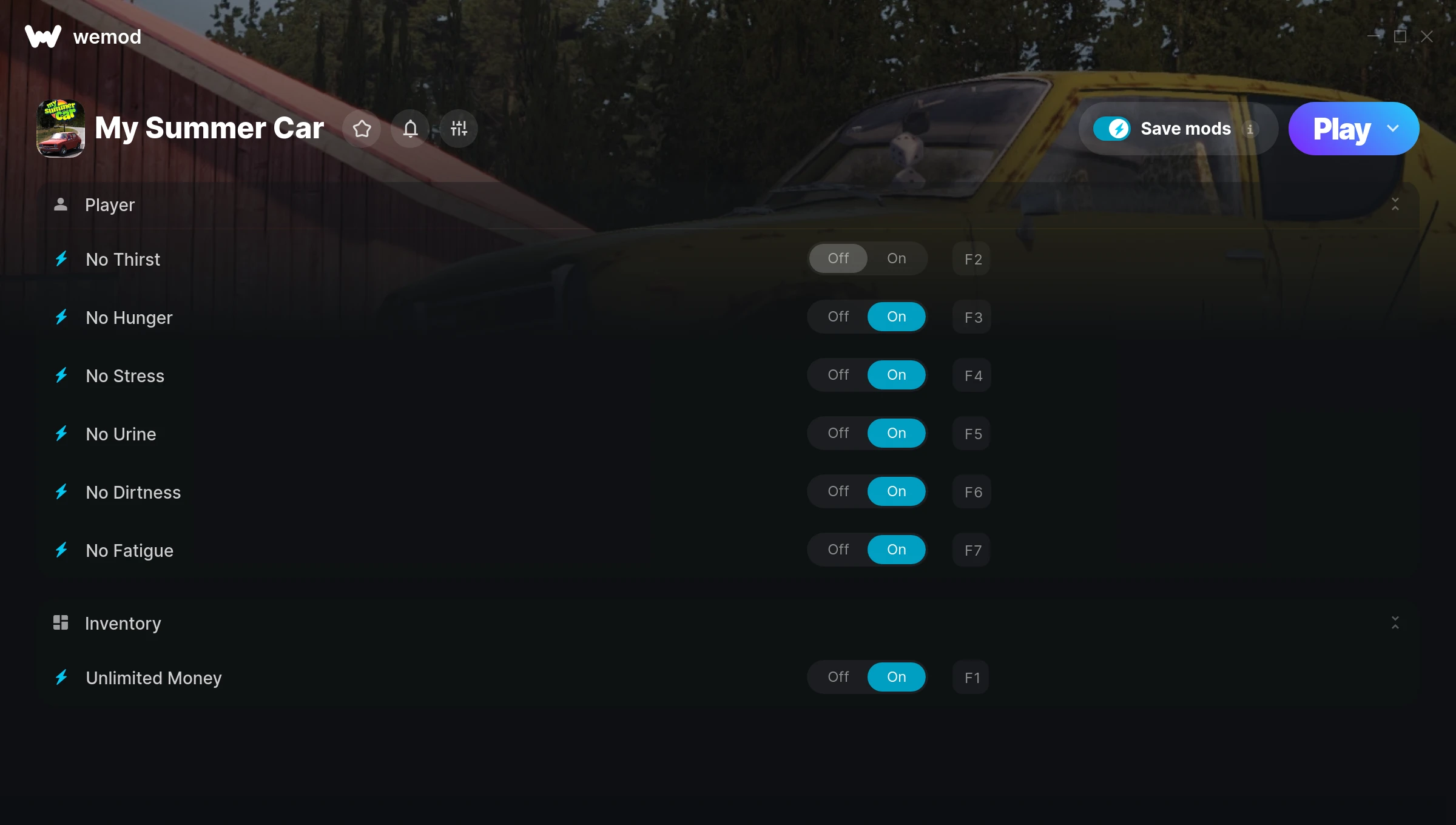 My Summer Car Trainer screenshot