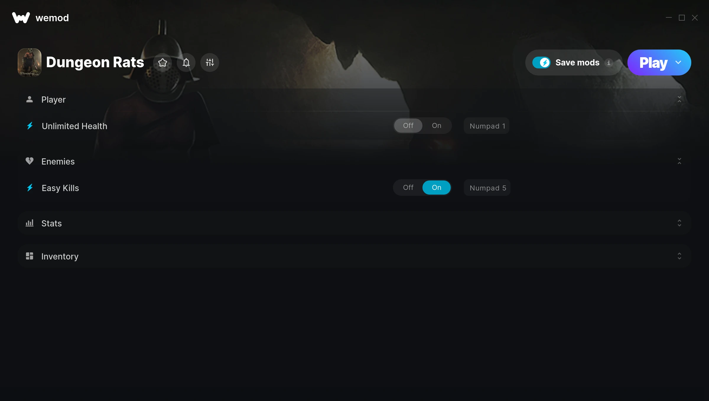 Dungeon Rats Trainer screenshot