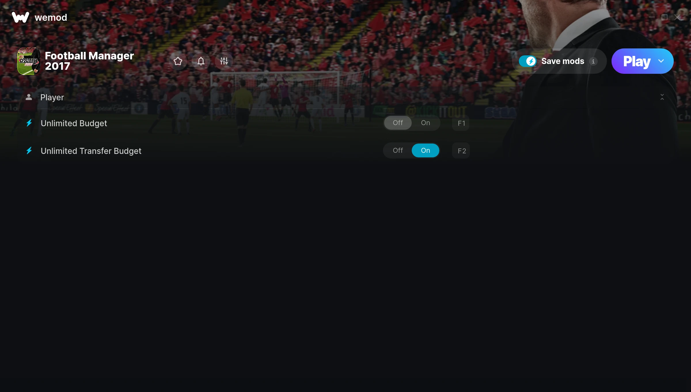 Football Manager 2017 Trainer screenshot