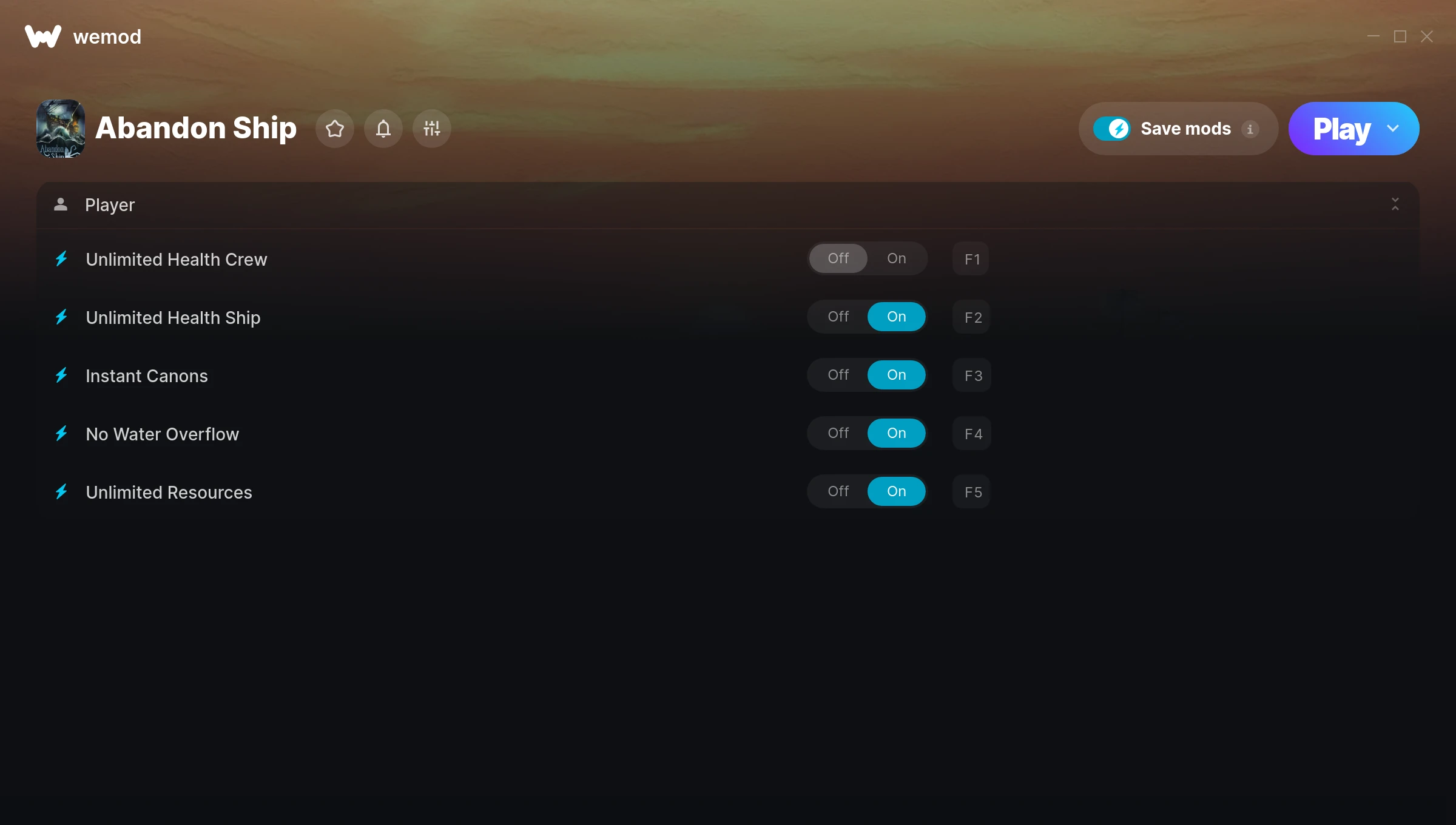 Abandon Ship Trainer screenshot