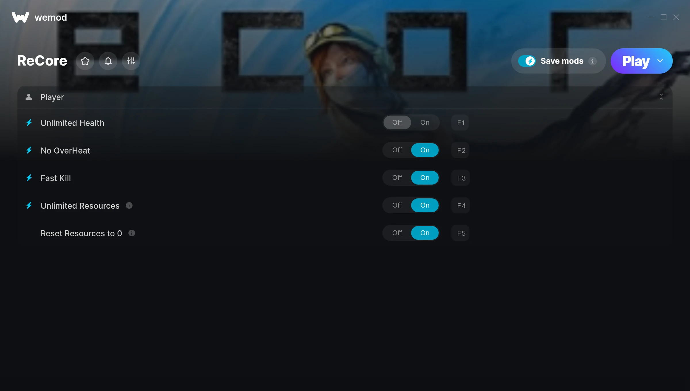 ReCore Trainer screenshot