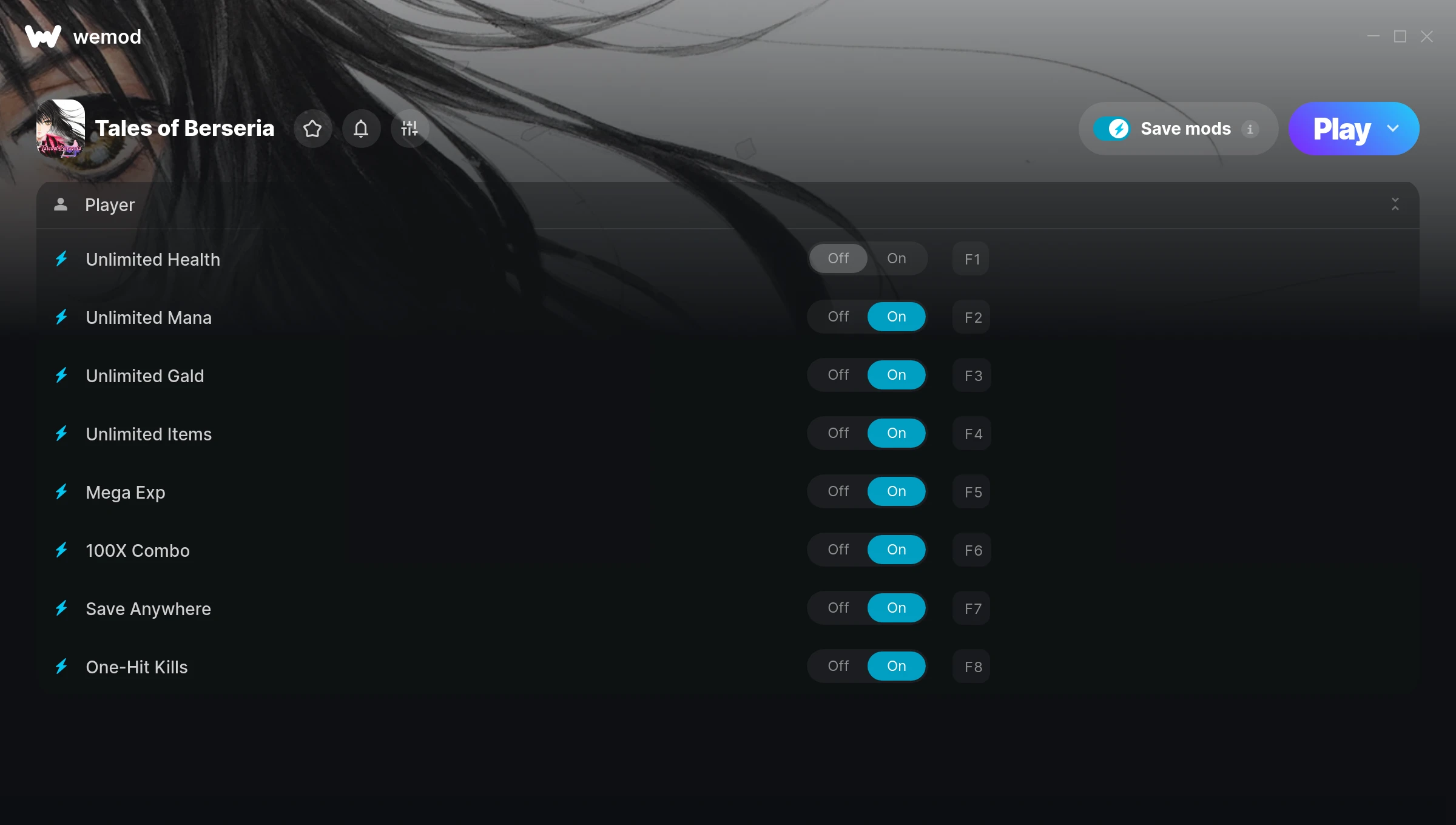 Tales of Berseria Trainer screenshot