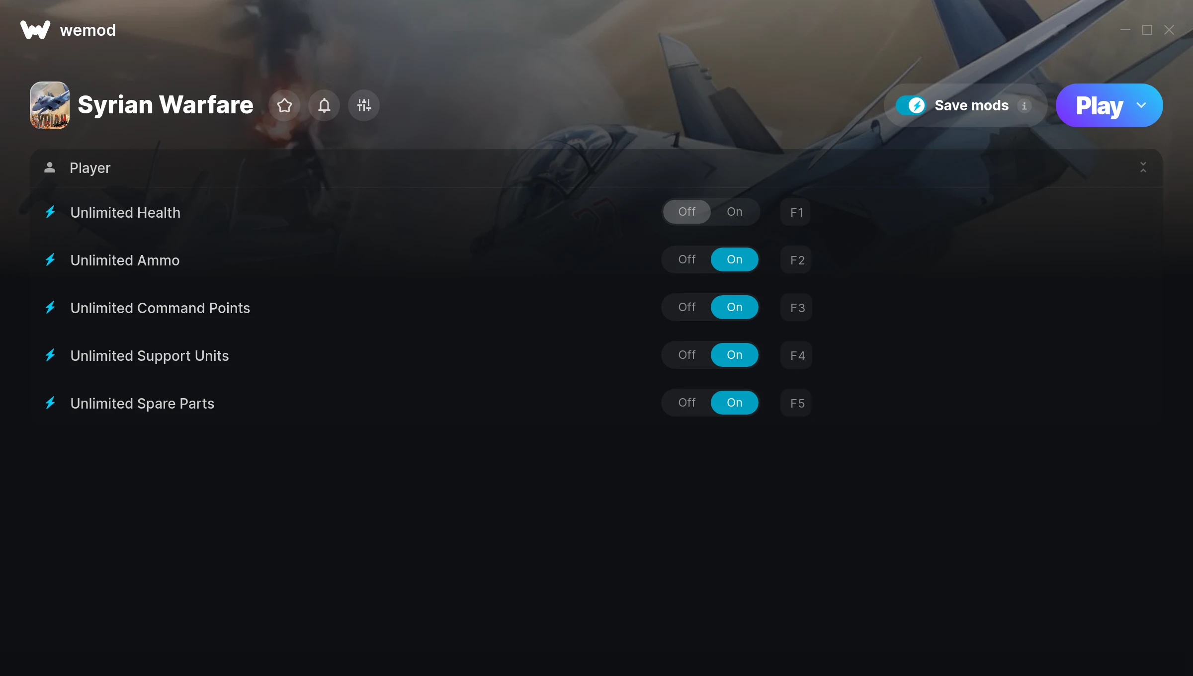 Syrian Warfare Trainer screenshot