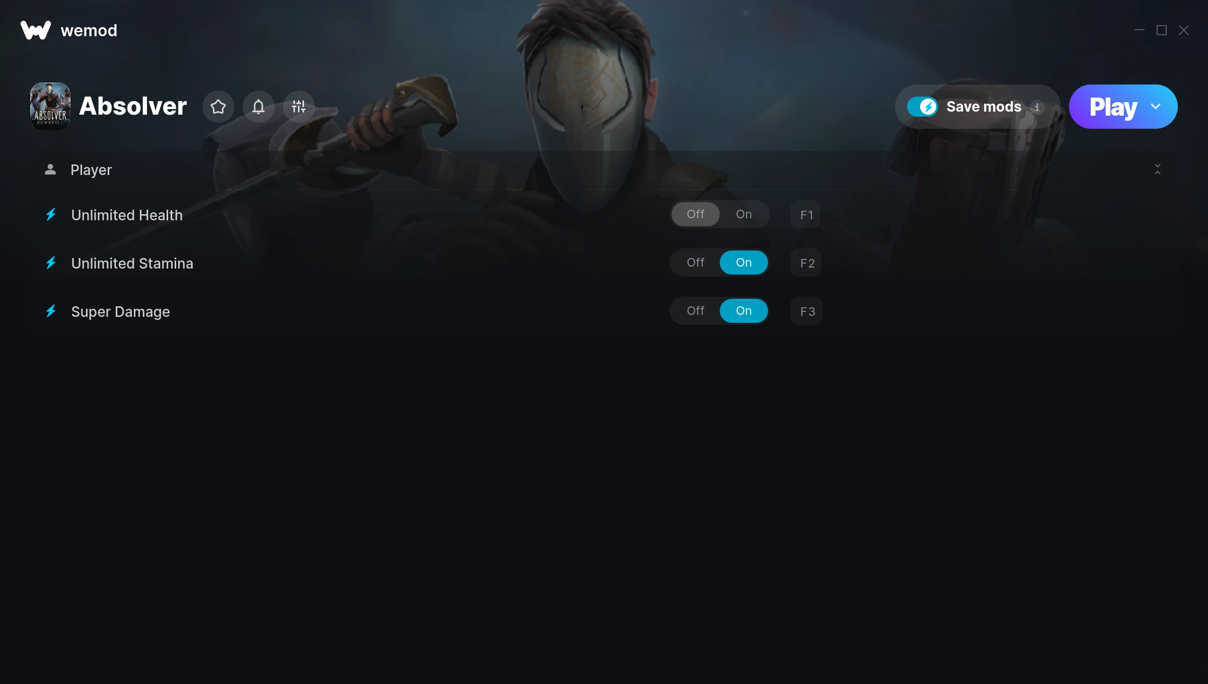 Absolver Trainer screenshot