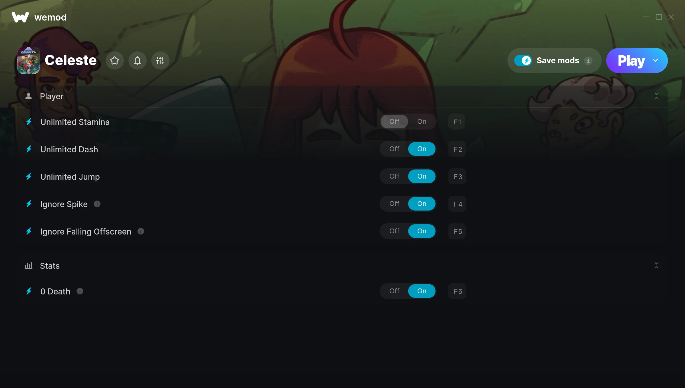 Celeste Trainer screenshot