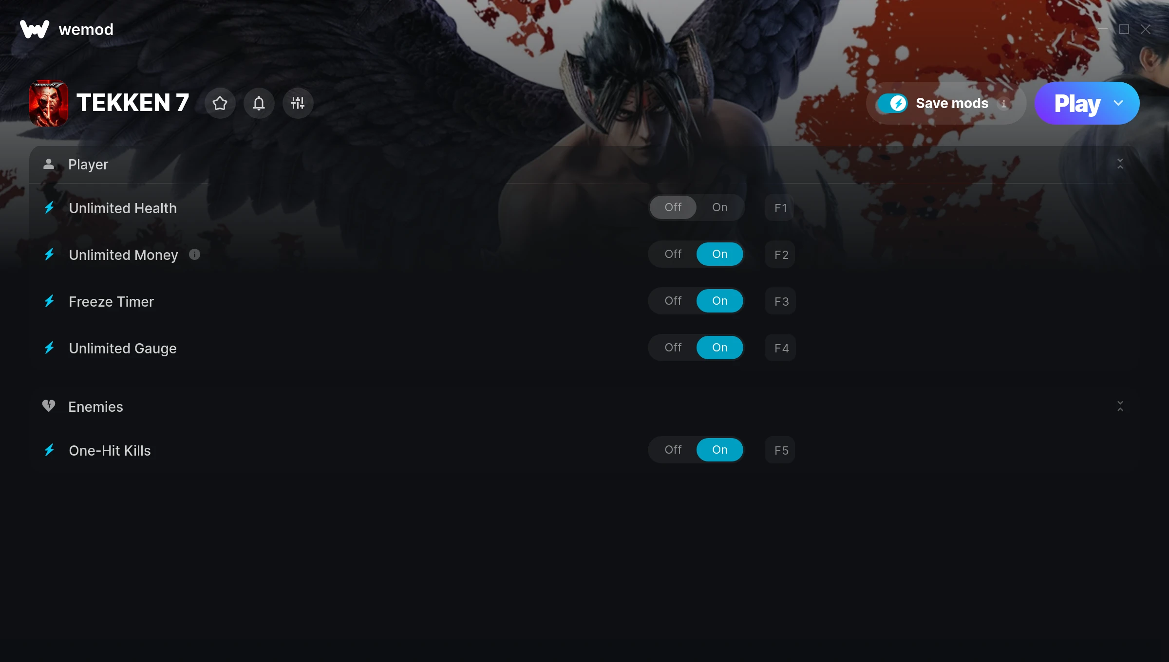 TEKKEN 7 Trainer screenshot