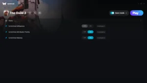 The Guild 3 Trainer screenshot