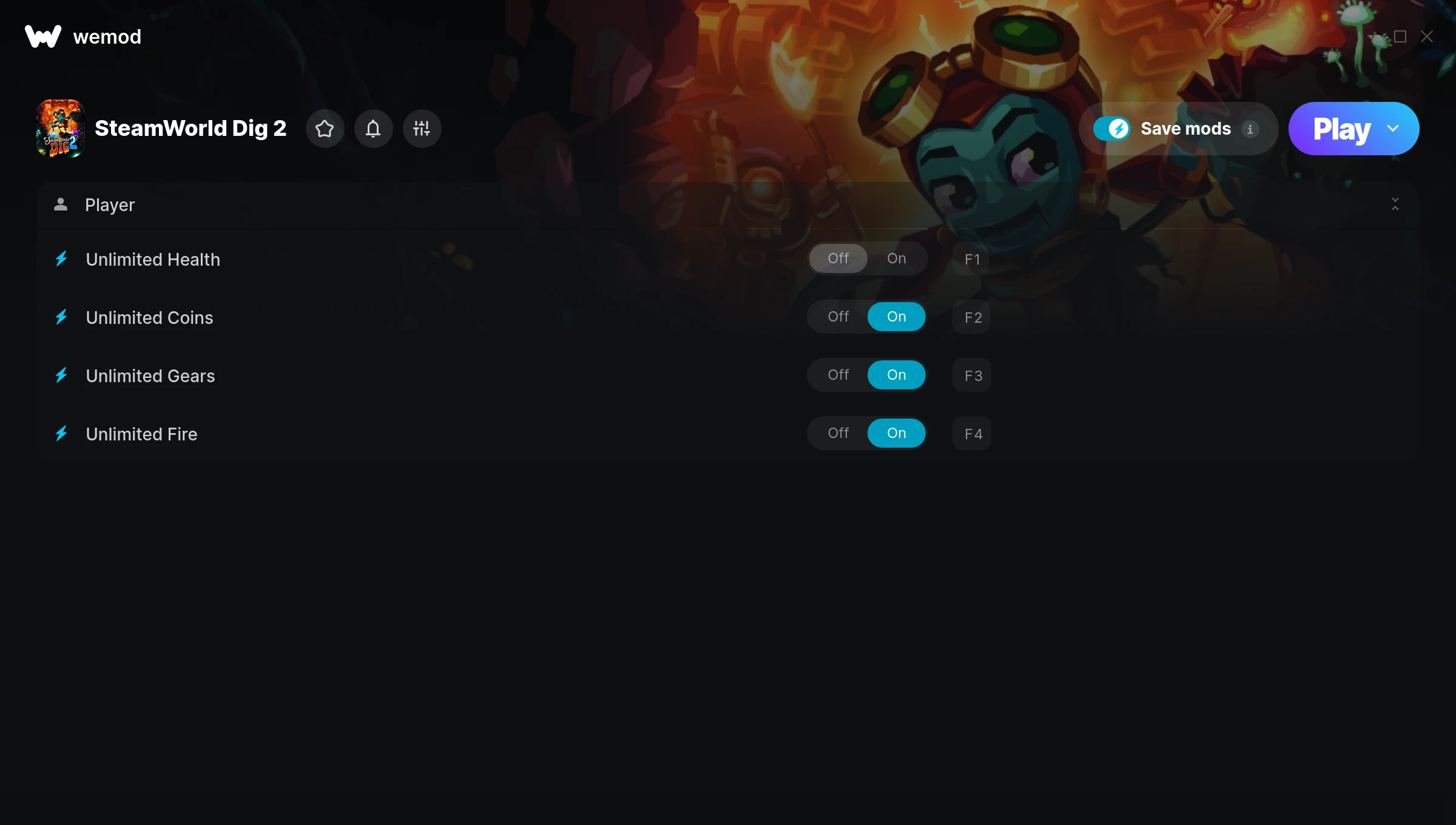 SteamWorld Dig 2 Trainer screenshot