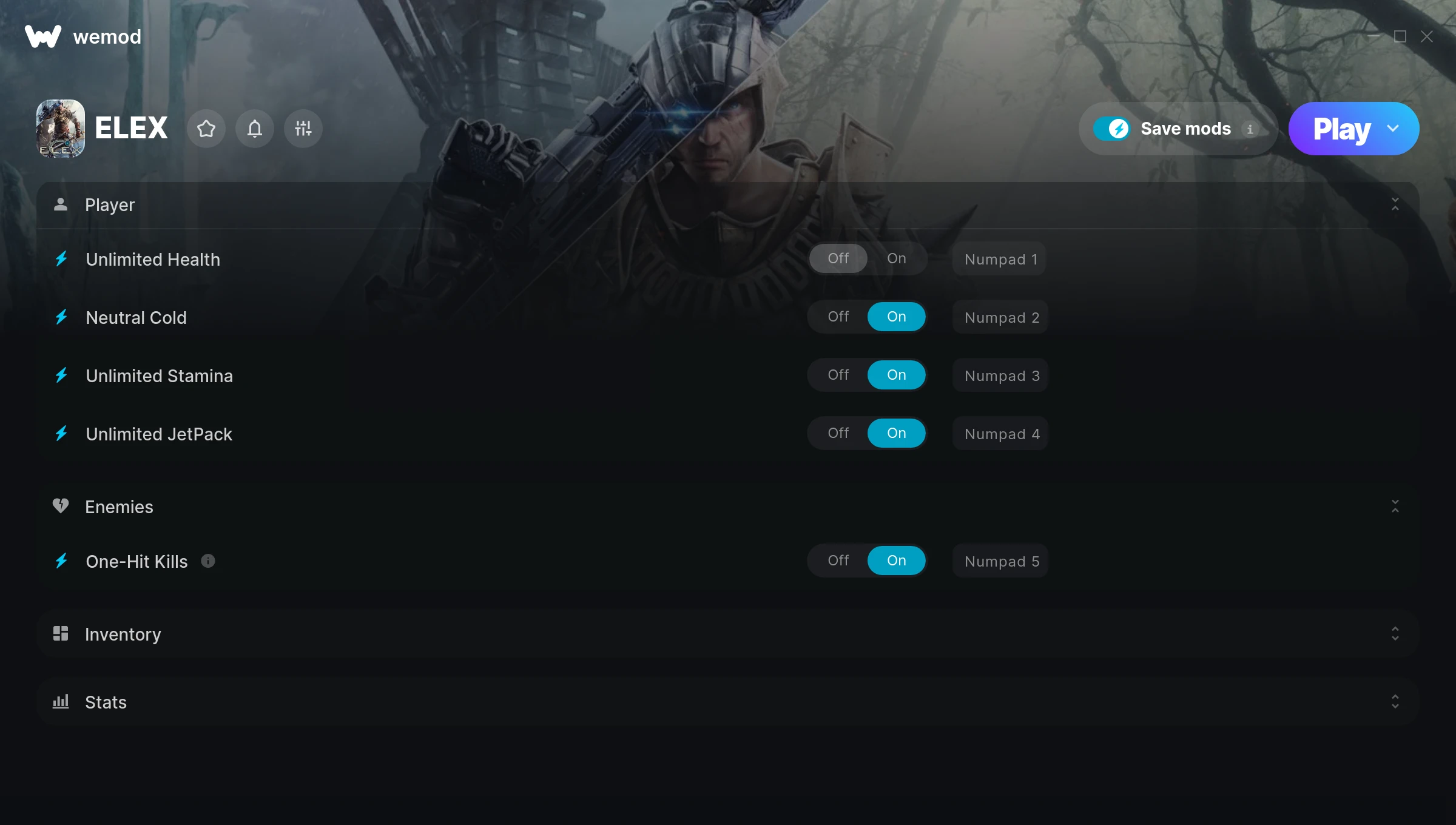 ELEX Trainer screenshot