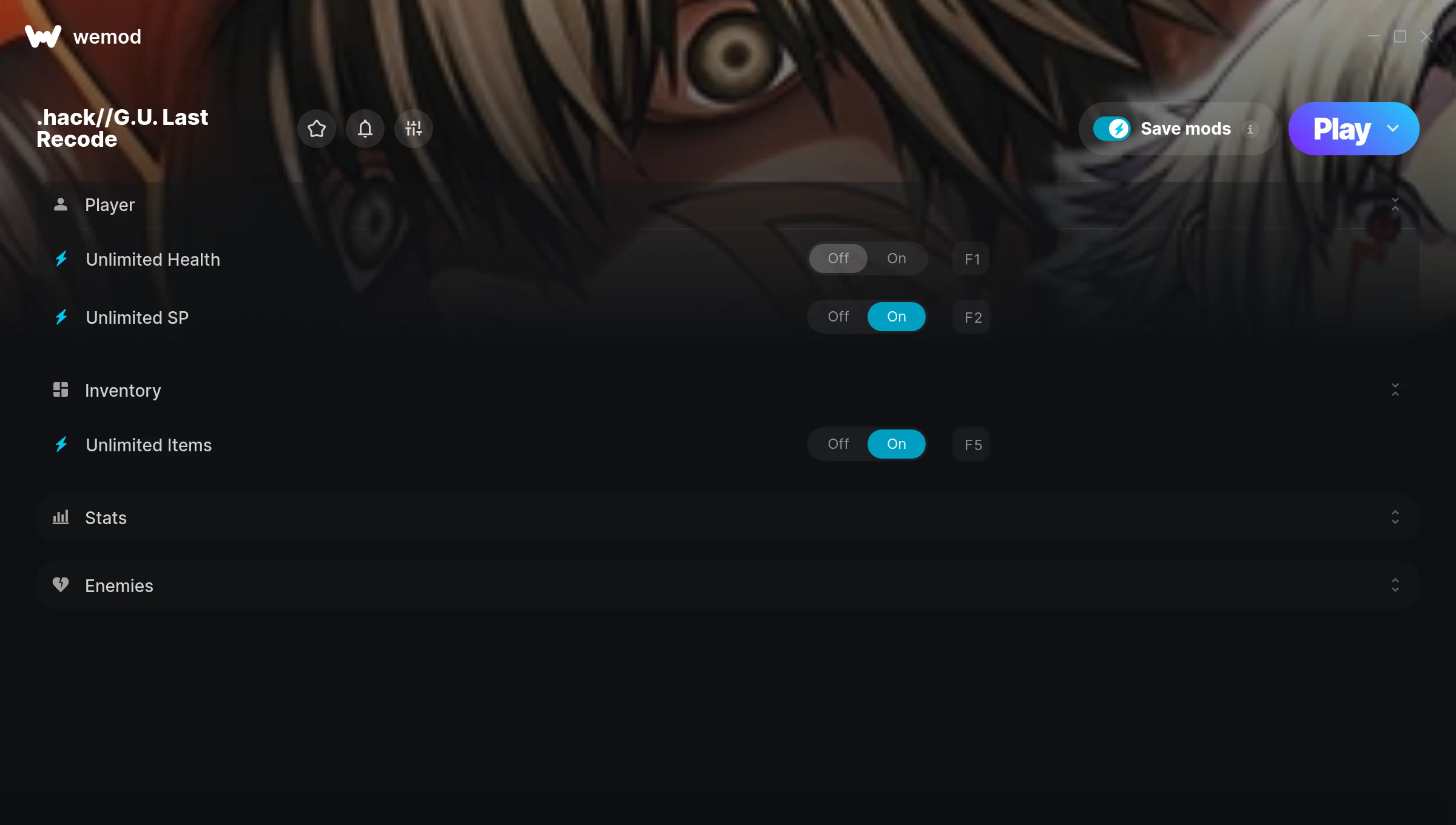 .hack//G.U. Last Recode Trainer screenshot