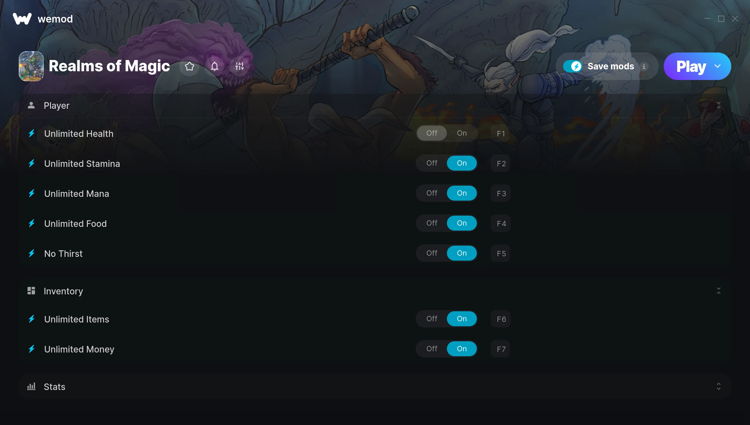 Realms of Magic Trainer screenshot