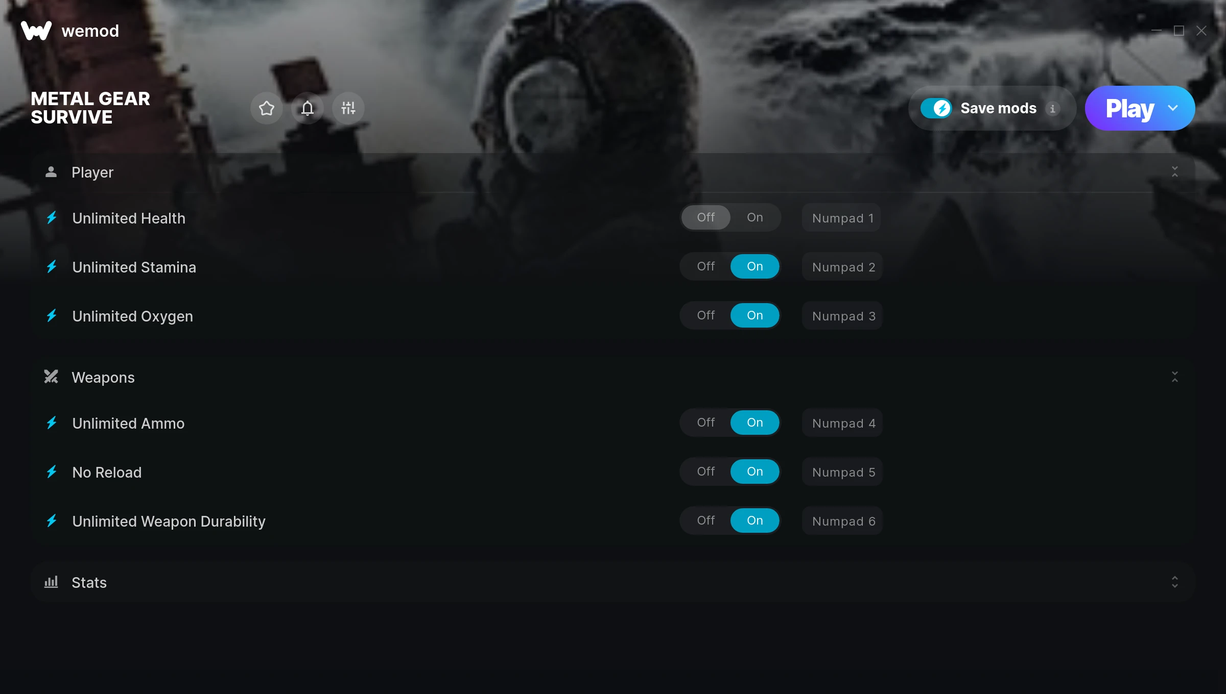 METAL GEAR SURVIVE Trainer screenshot