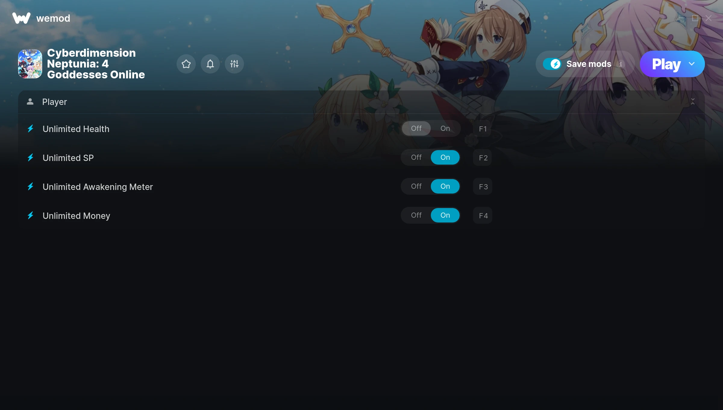 Cyberdimension Neptunia: 4 Goddesses Online Trainer screenshot