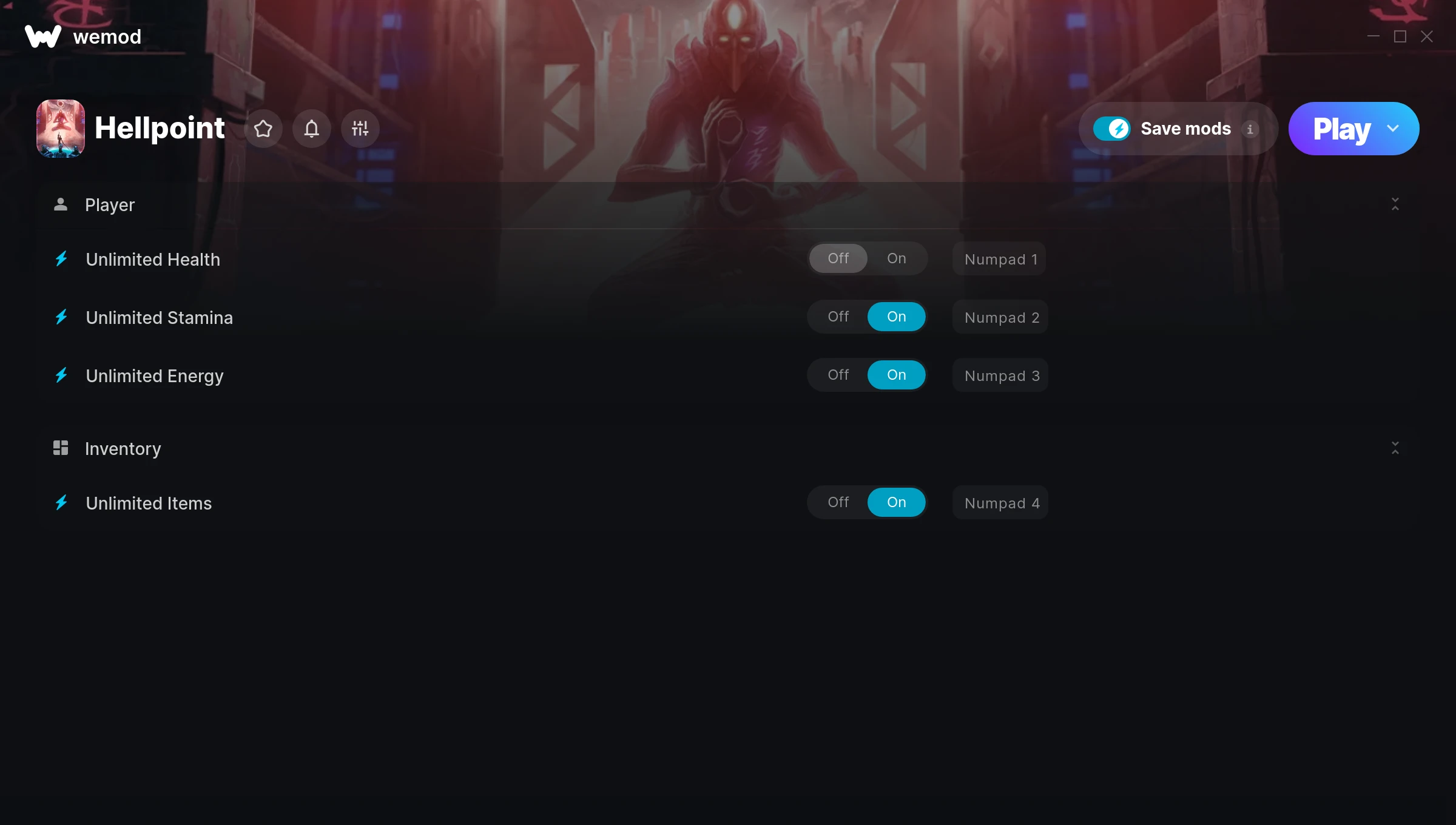 Hellpoint Trainer screenshot