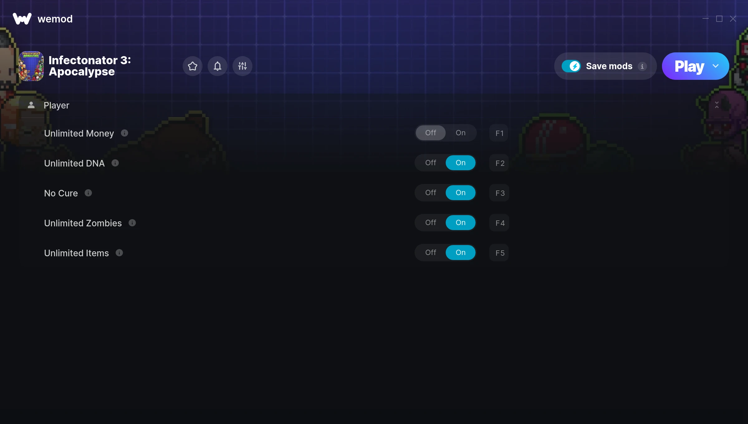 Infectonator 3: Apocalypse Trainer screenshot