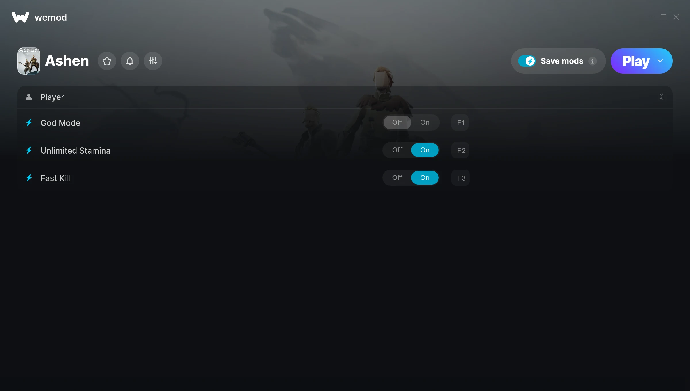 Ashen Trainer screenshot