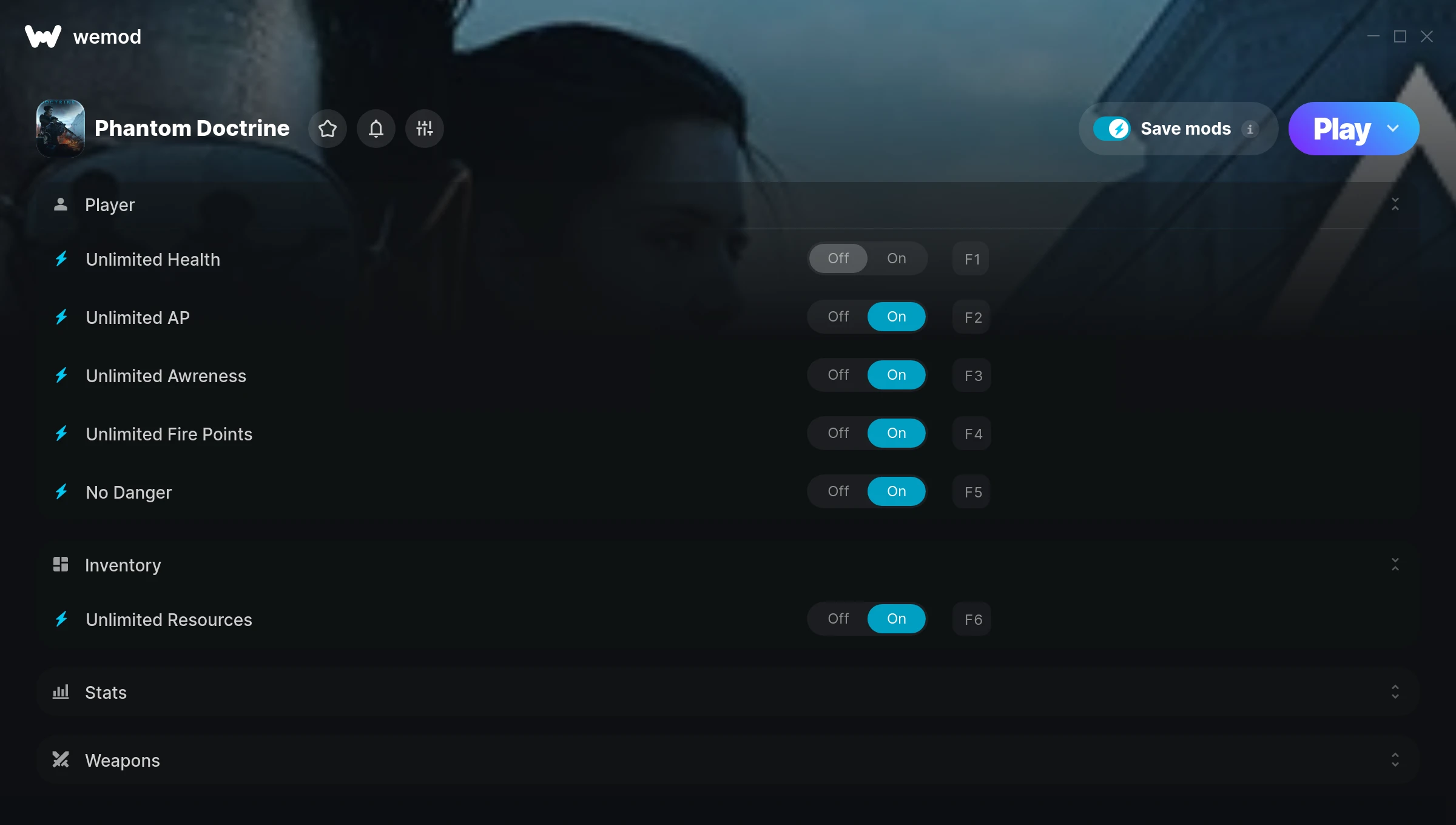 Phantom Doctrine Trainer screenshot