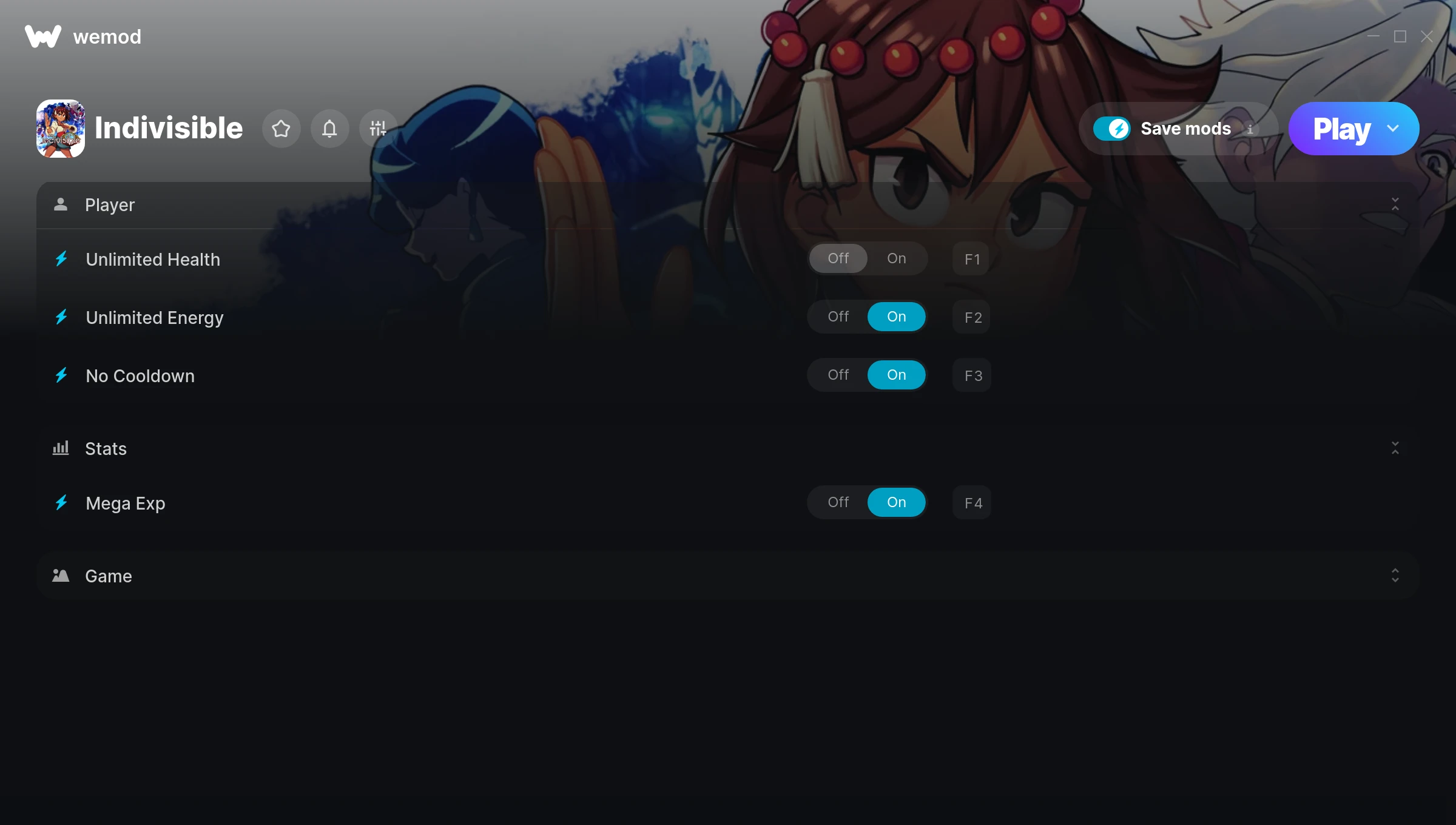 Indivisible Trainer screenshot