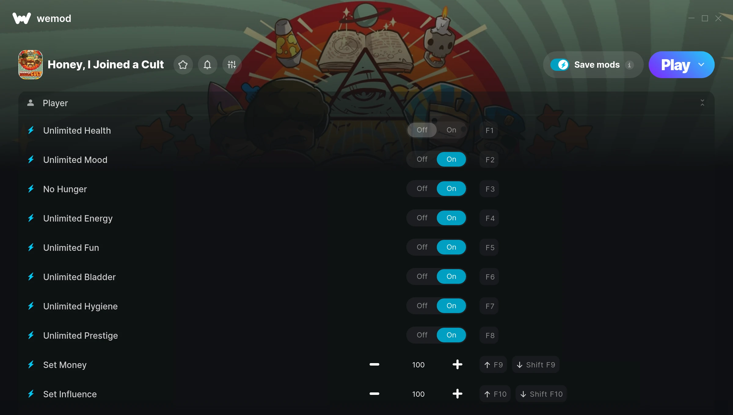 Honey, I Joined a Cult Trainer screenshot