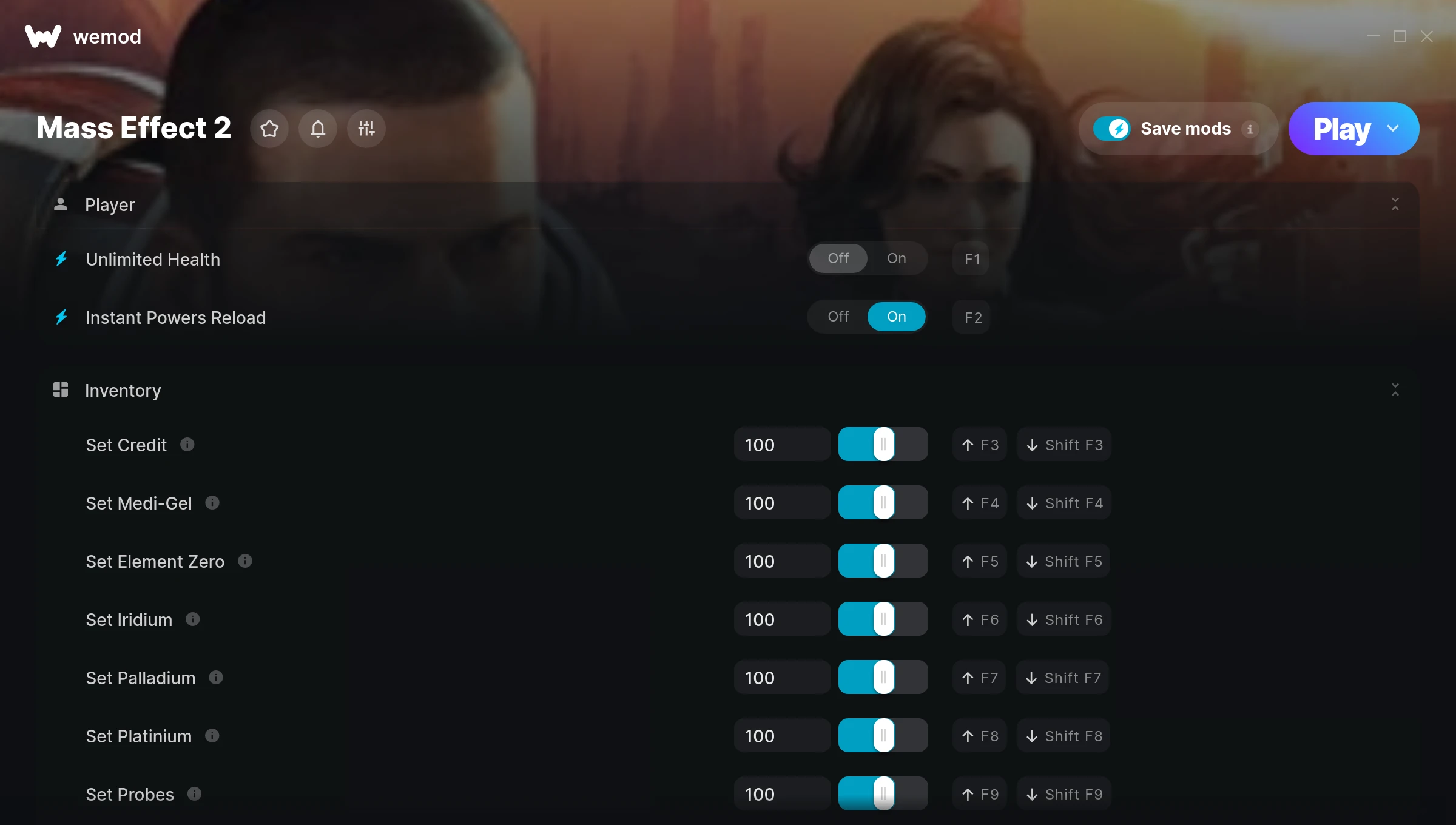 Mass Effect 2 Trainer screenshot
