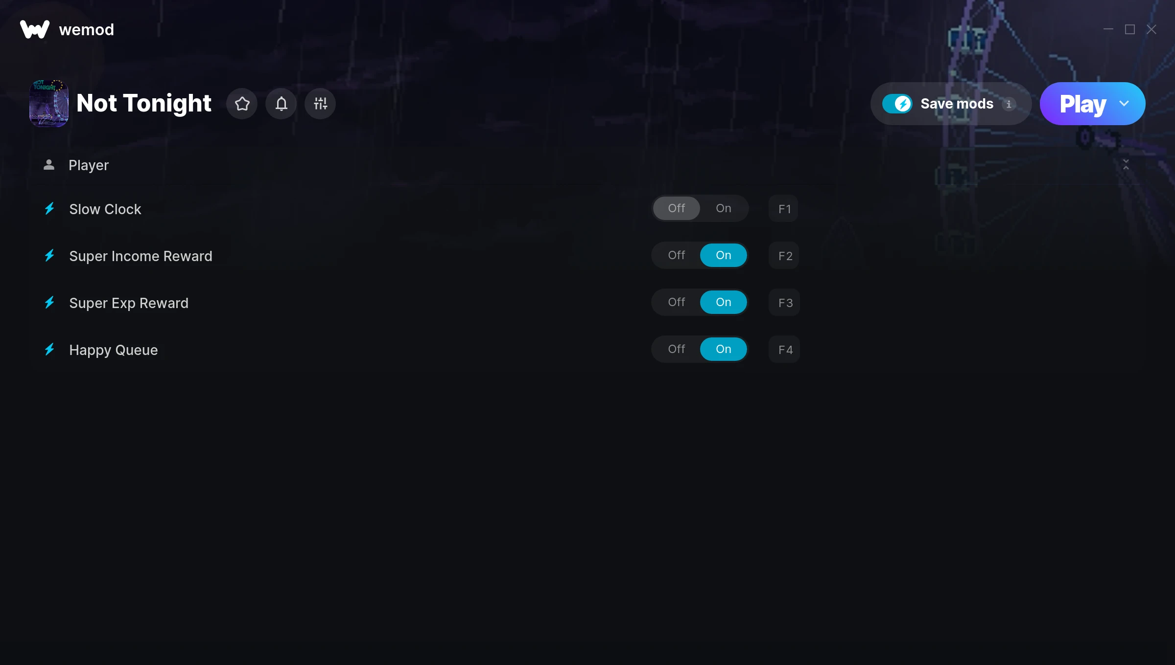 Not Tonight Trainer screenshot