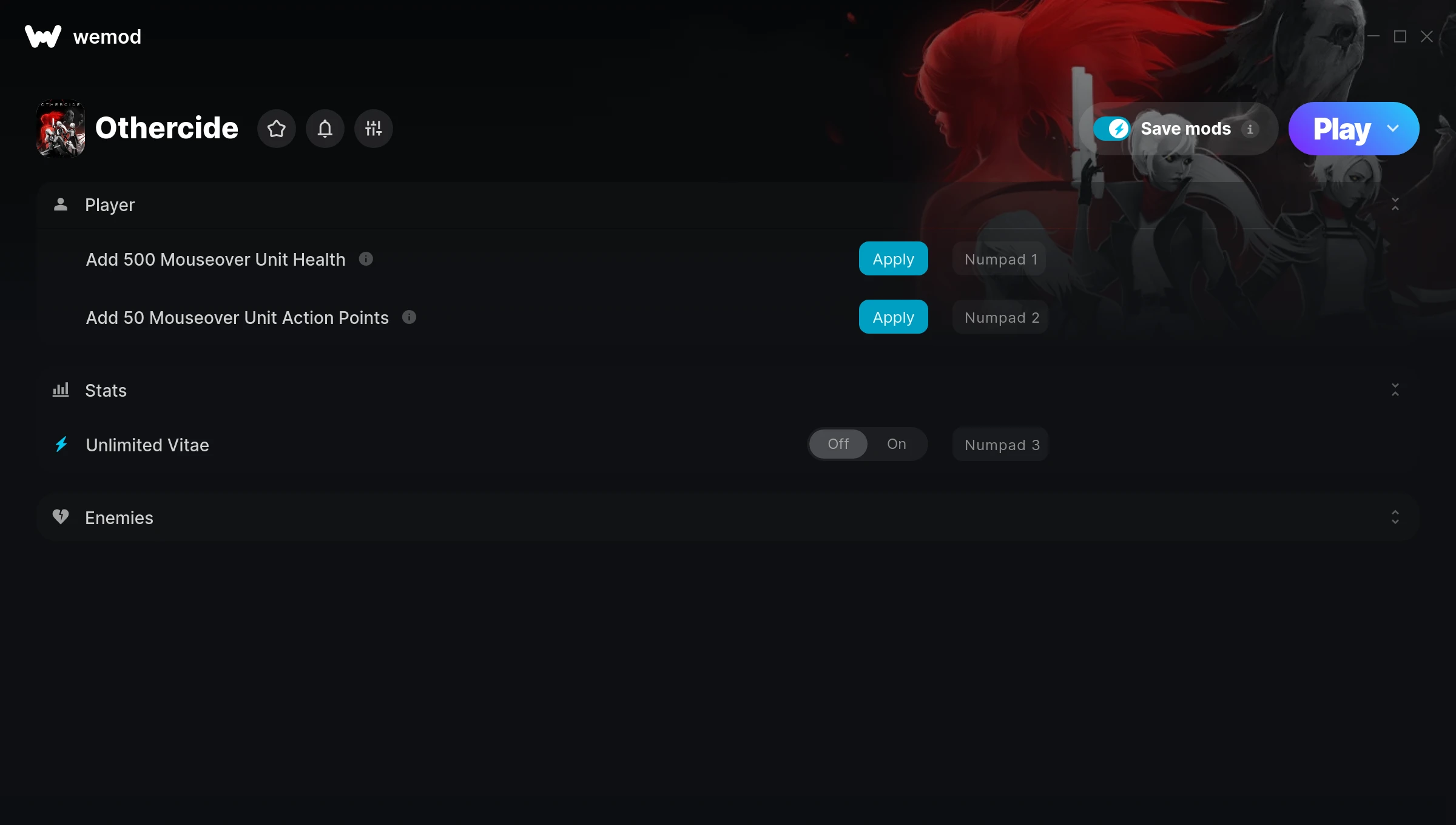 Othercide Trainer screenshot