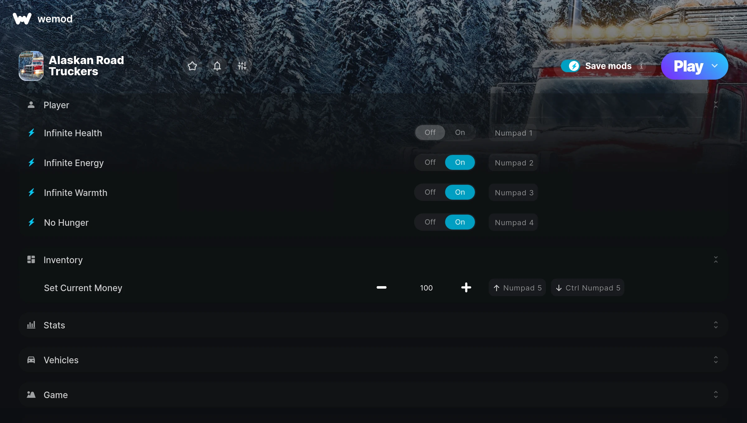 Alaskan Road Truckers Trainer screenshot