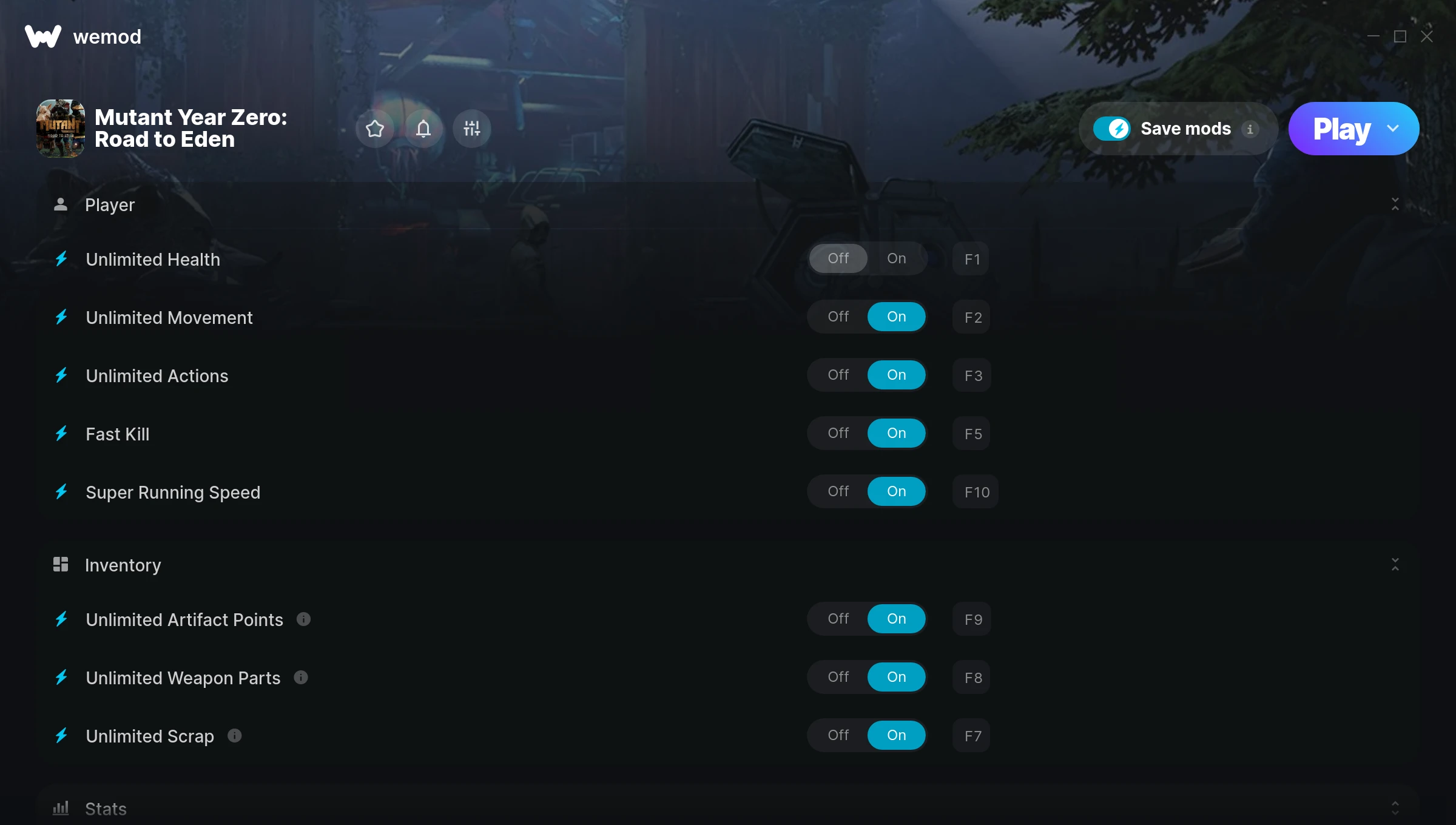 Mutant Year Zero: Road to Eden Trainer screenshot