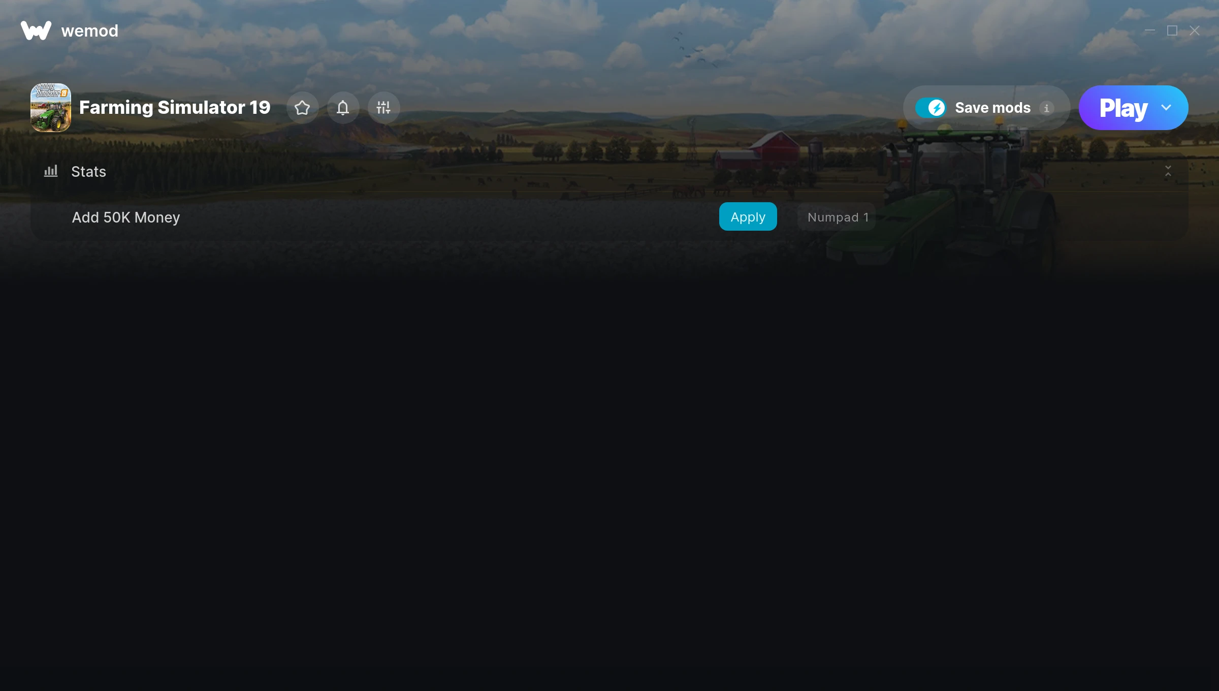 Farming Simulator 19 Trainer screenshot