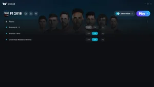 F1 2018 Trainer screenshot