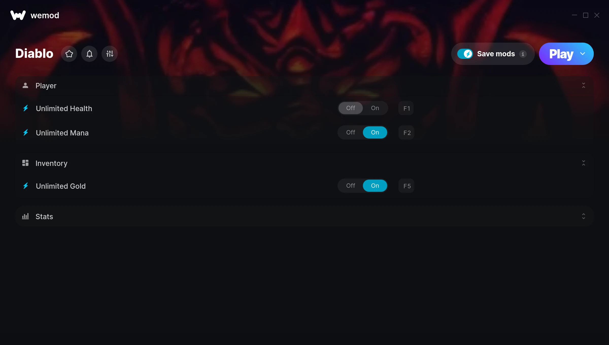 Diablo Trainer screenshot