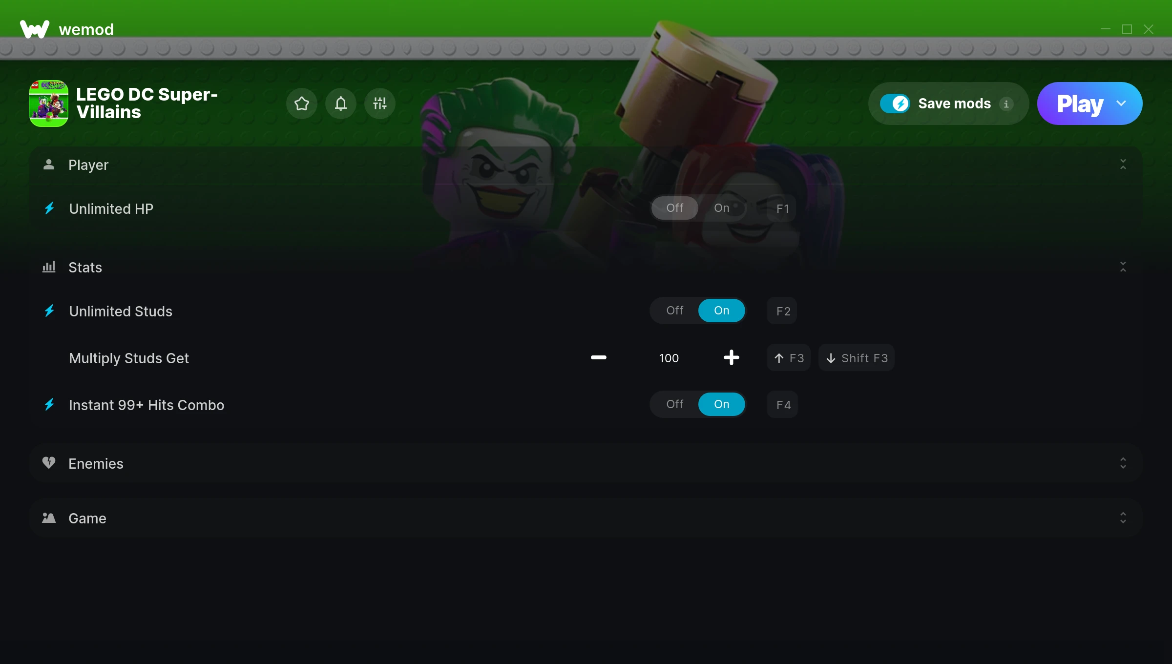 LEGO DC Super-Villains Trainer screenshot