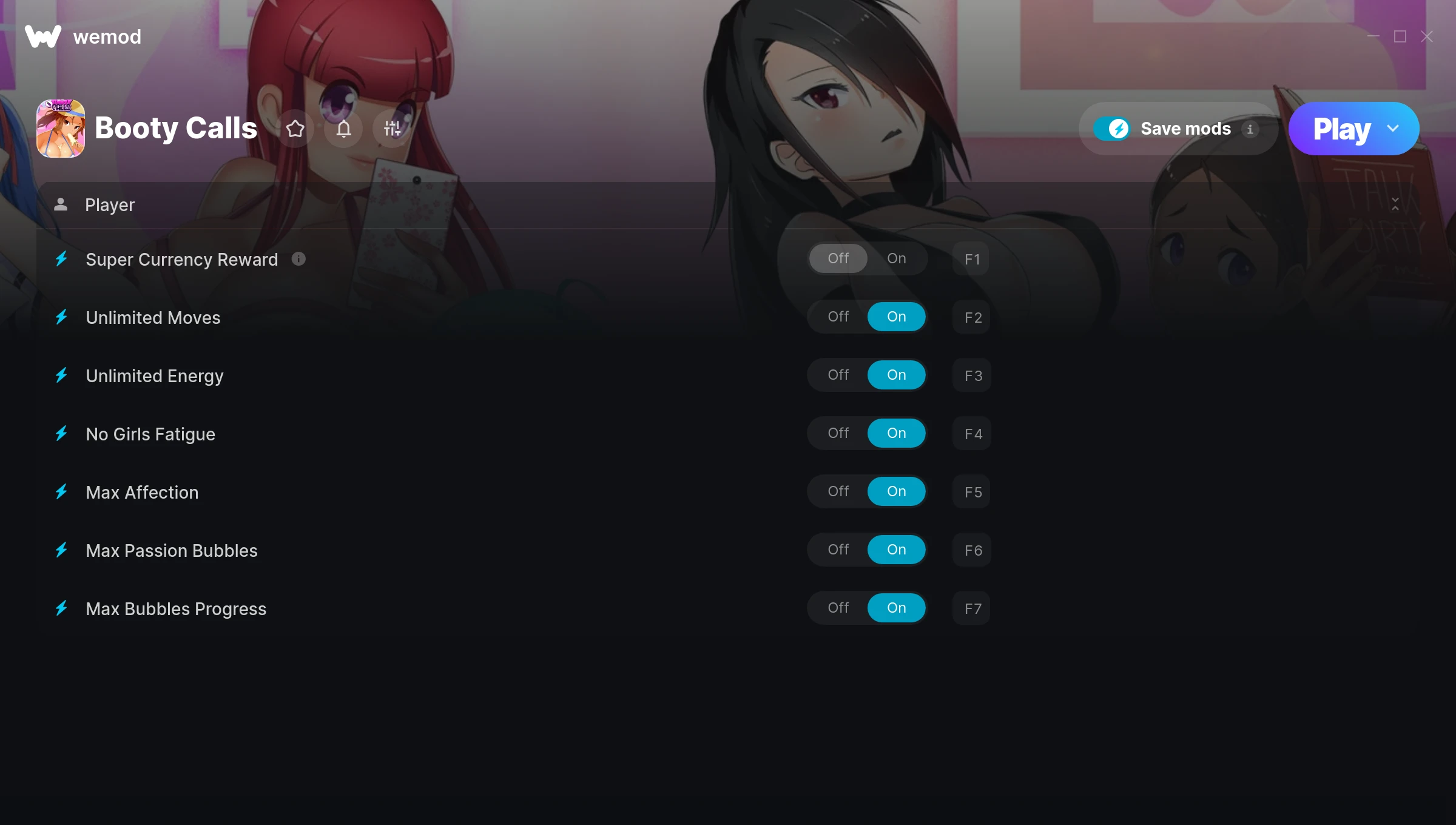 Booty Calls Trainer screenshot