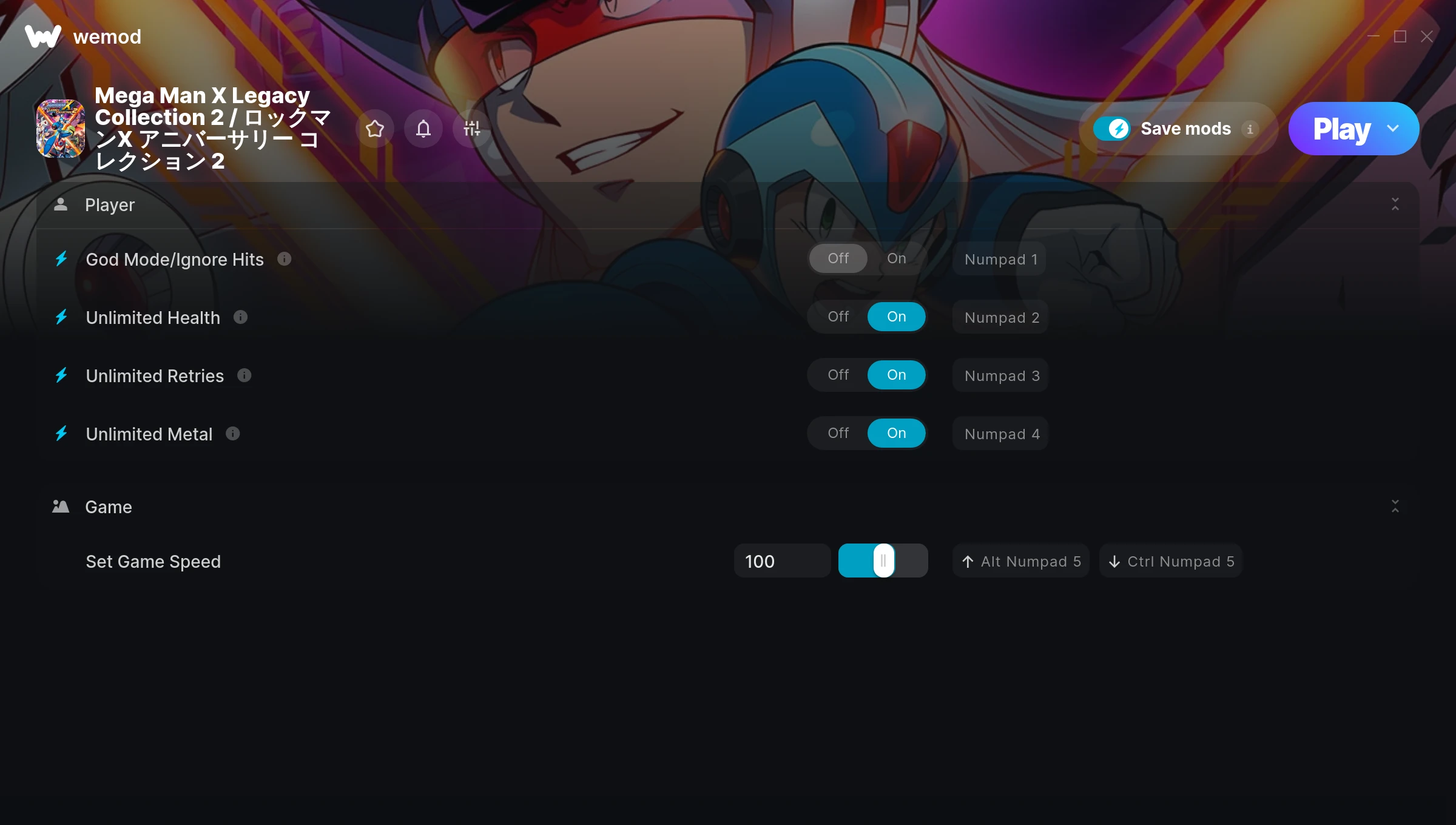 Mega Man X Legacy Collection 2 Trainer screenshot