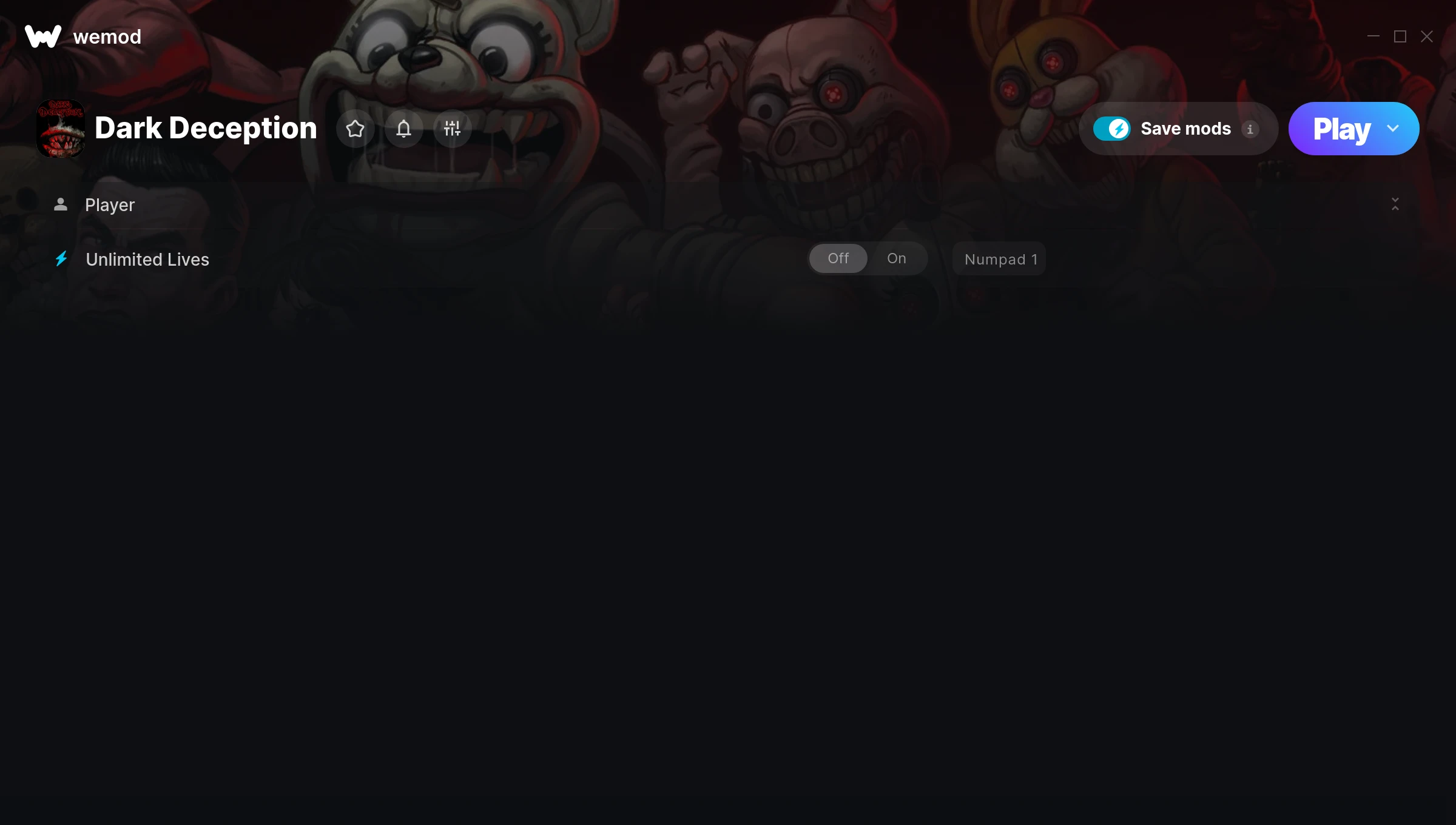 Dark Deception Trainer screenshot
