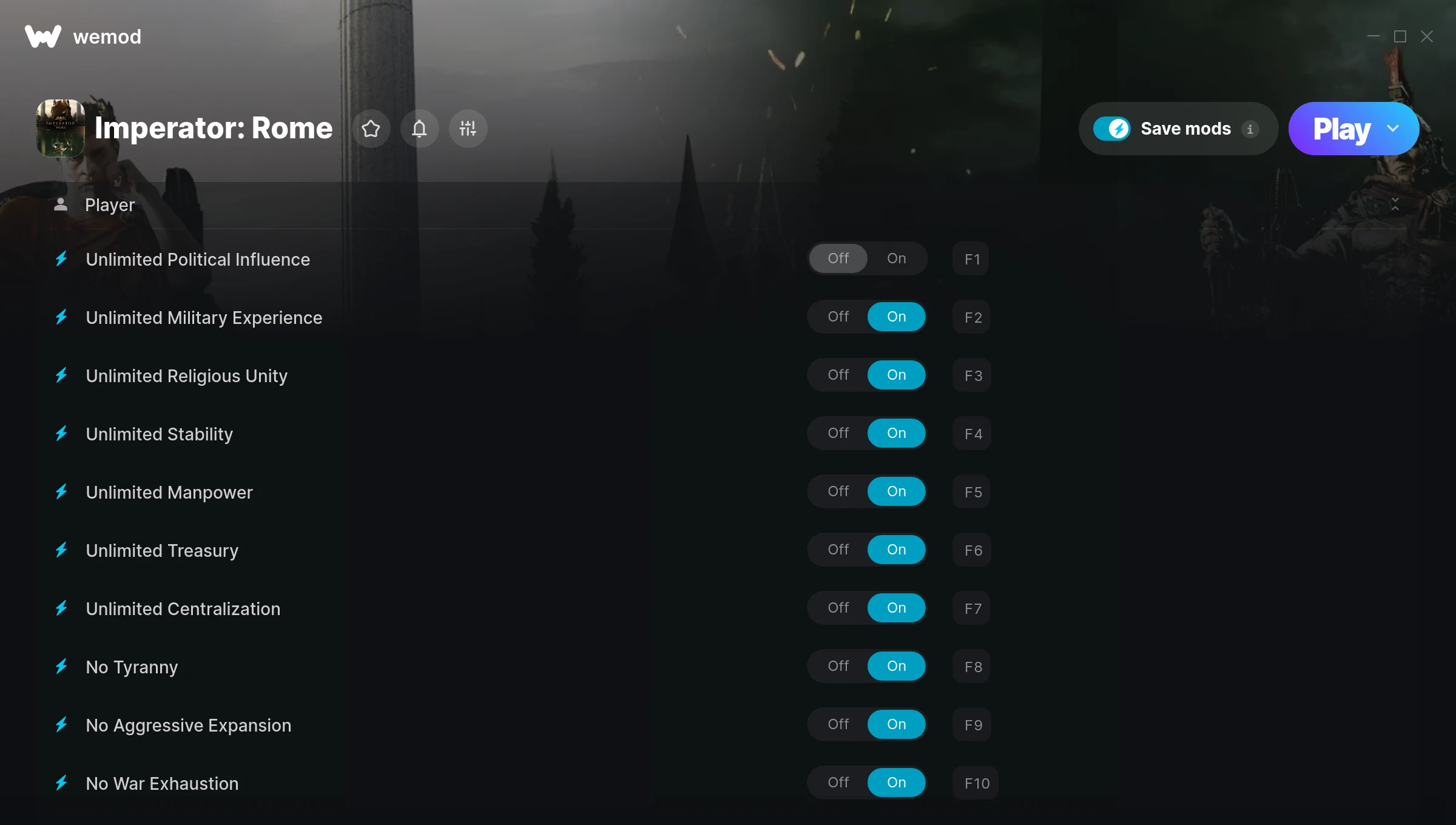 Imperator: Rome Trainer screenshot