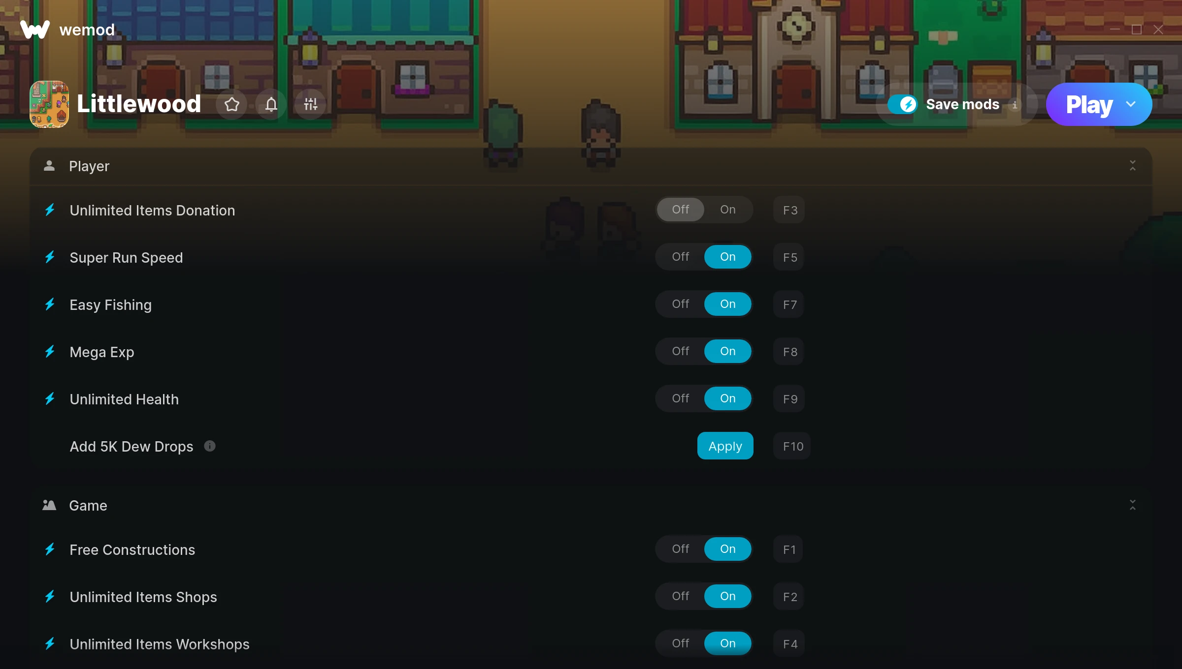 Littlewood Trainer screenshot