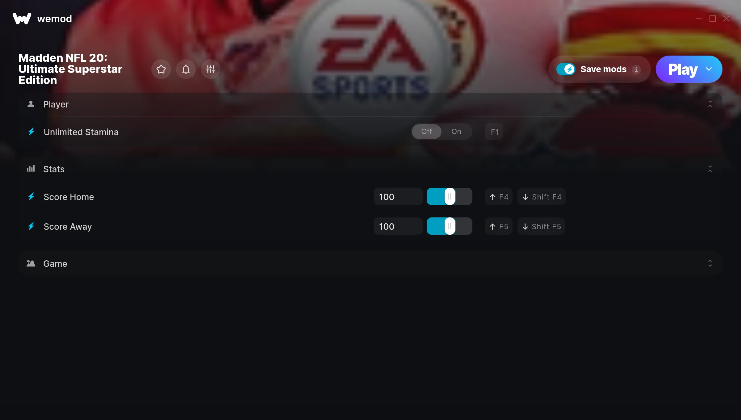Madden NFL 20: Ultimate Superstar Edition Trainer screenshot
