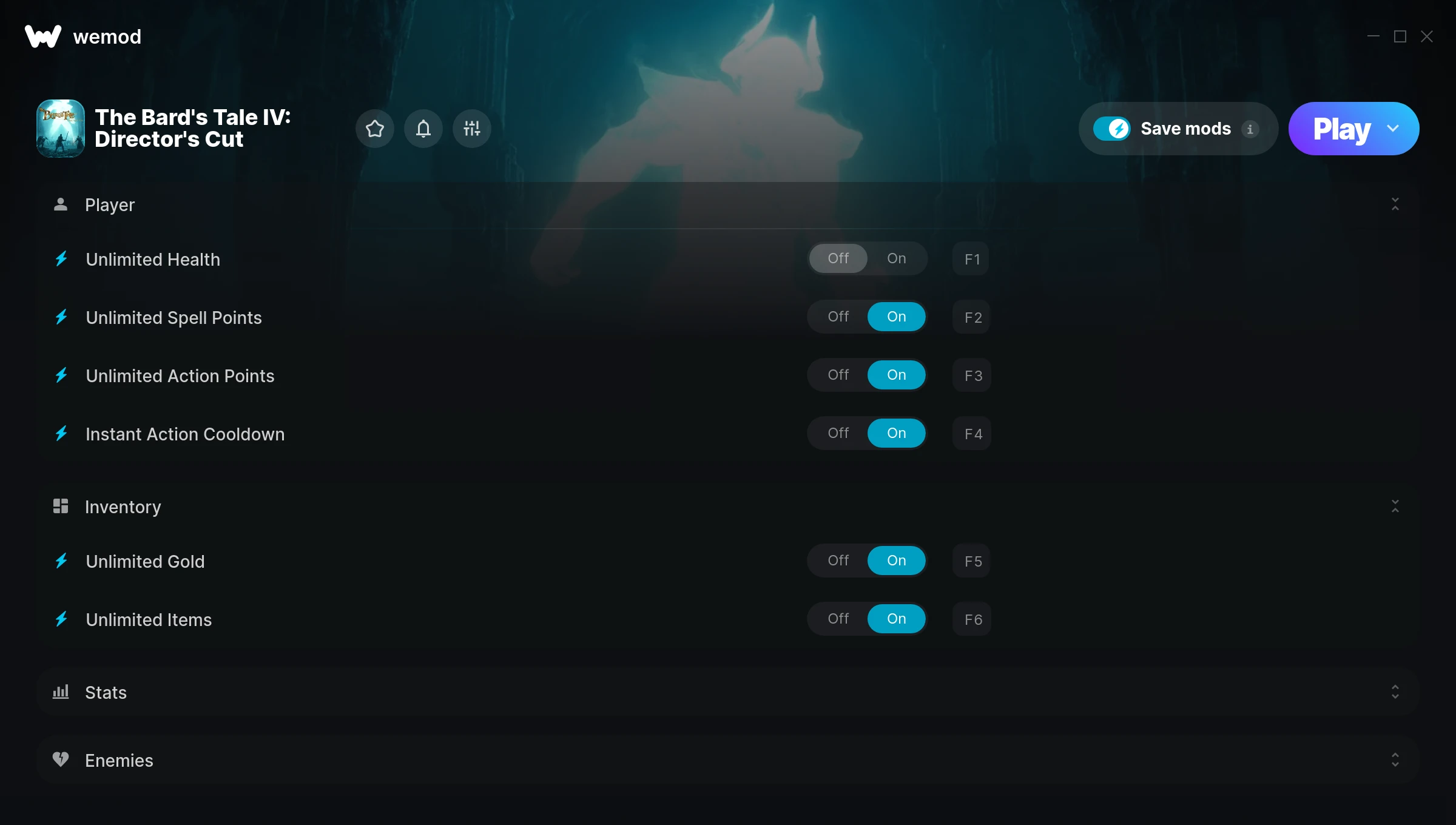 The Bard's Tale IV: Director's Cut Trainer screenshot