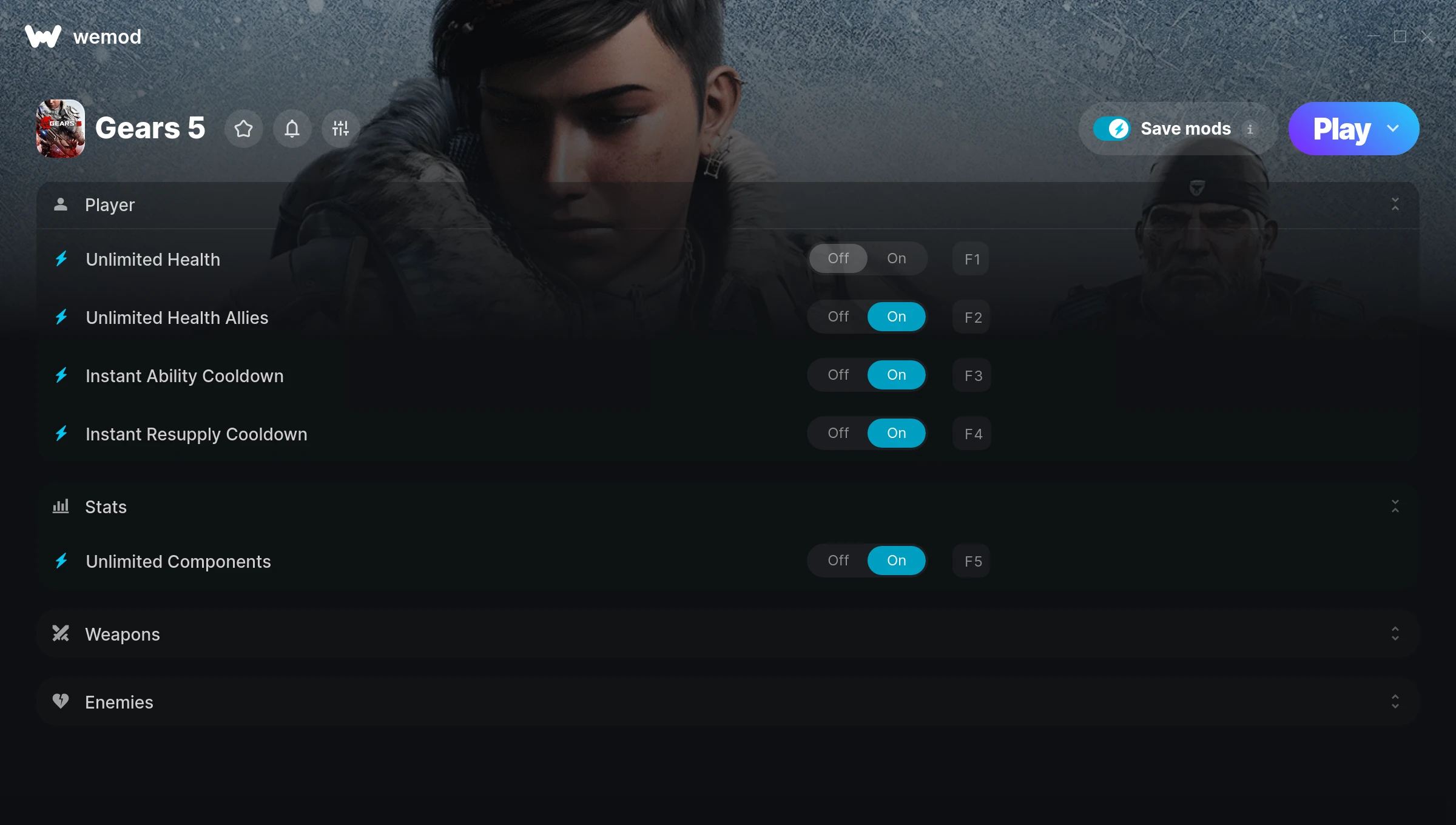 Gears 5 Trainer screenshot