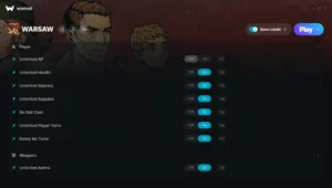 WARSAW Trainer screenshot