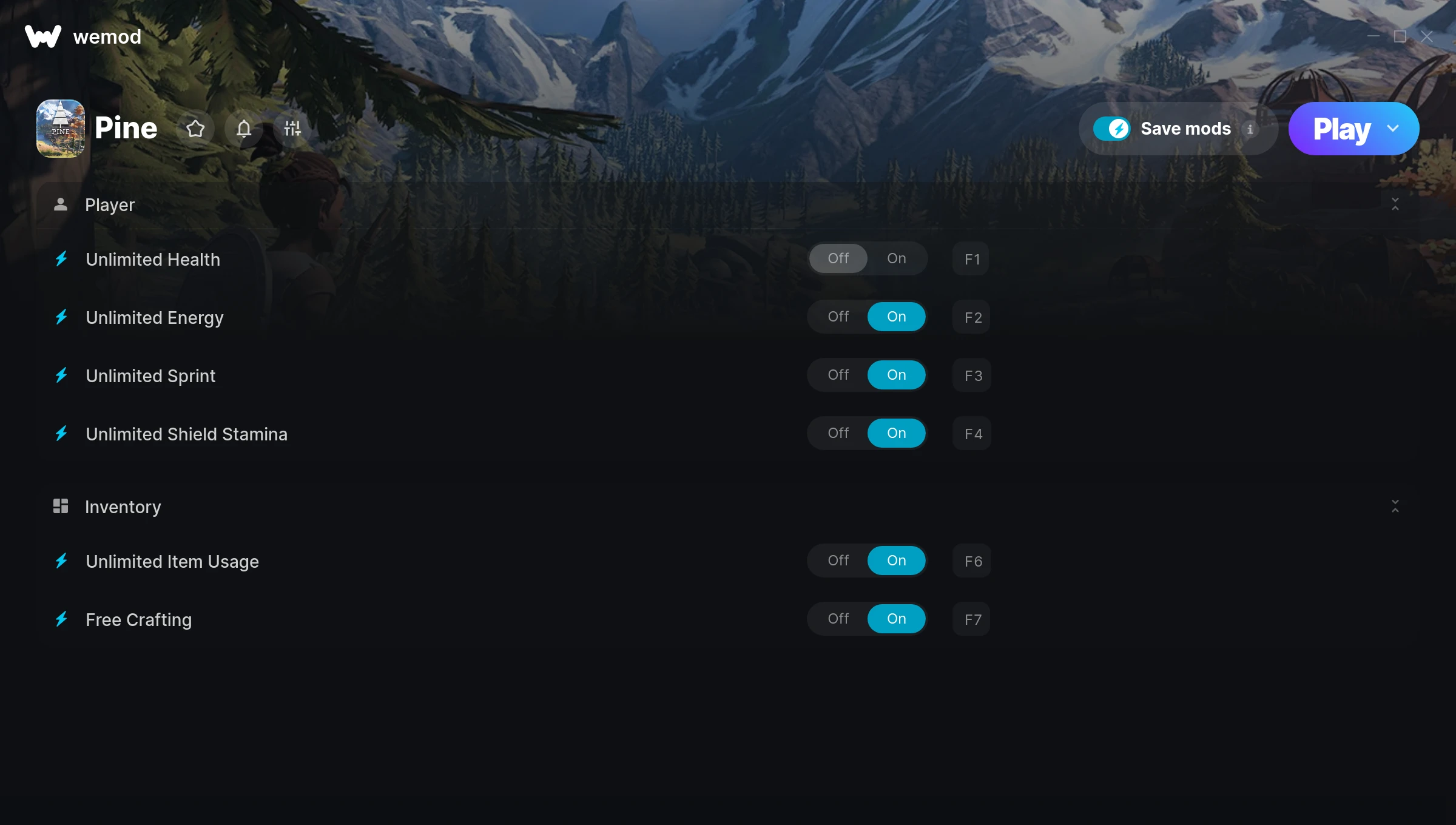 Pine Trainer screenshot