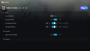 10 Miles To Safety Trainer screenshot