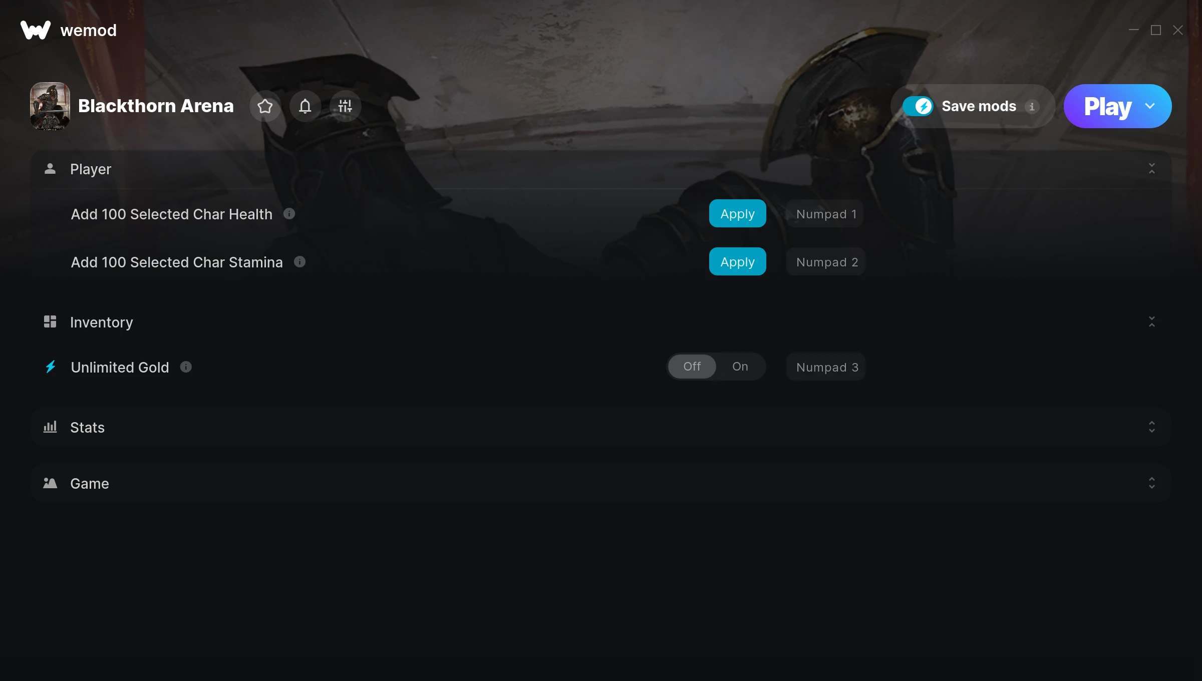 Blackthorn Arena Trainer screenshot